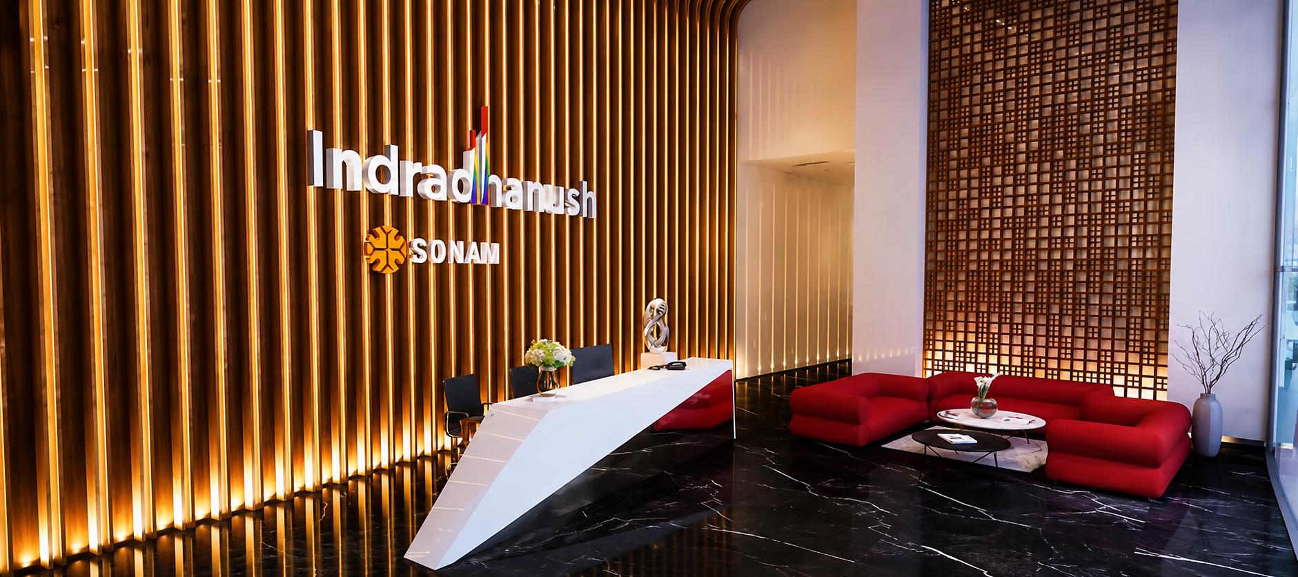 Grand entrance lobby at Sonam Mira Crest Indradhanush, Mira Road East