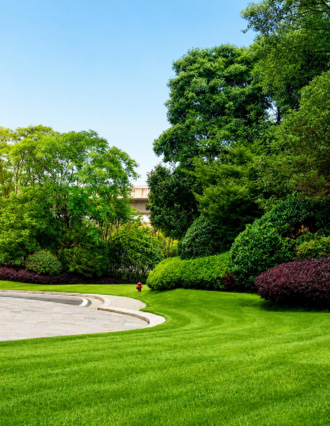 Landscaped gardens at Sonam Mira Crest Indradhanush, Mira Road East