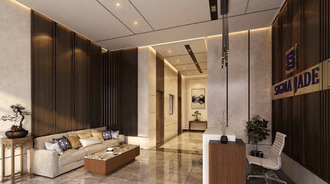 Grand entrance lobby at Sigma Jade, Jogeshwari West