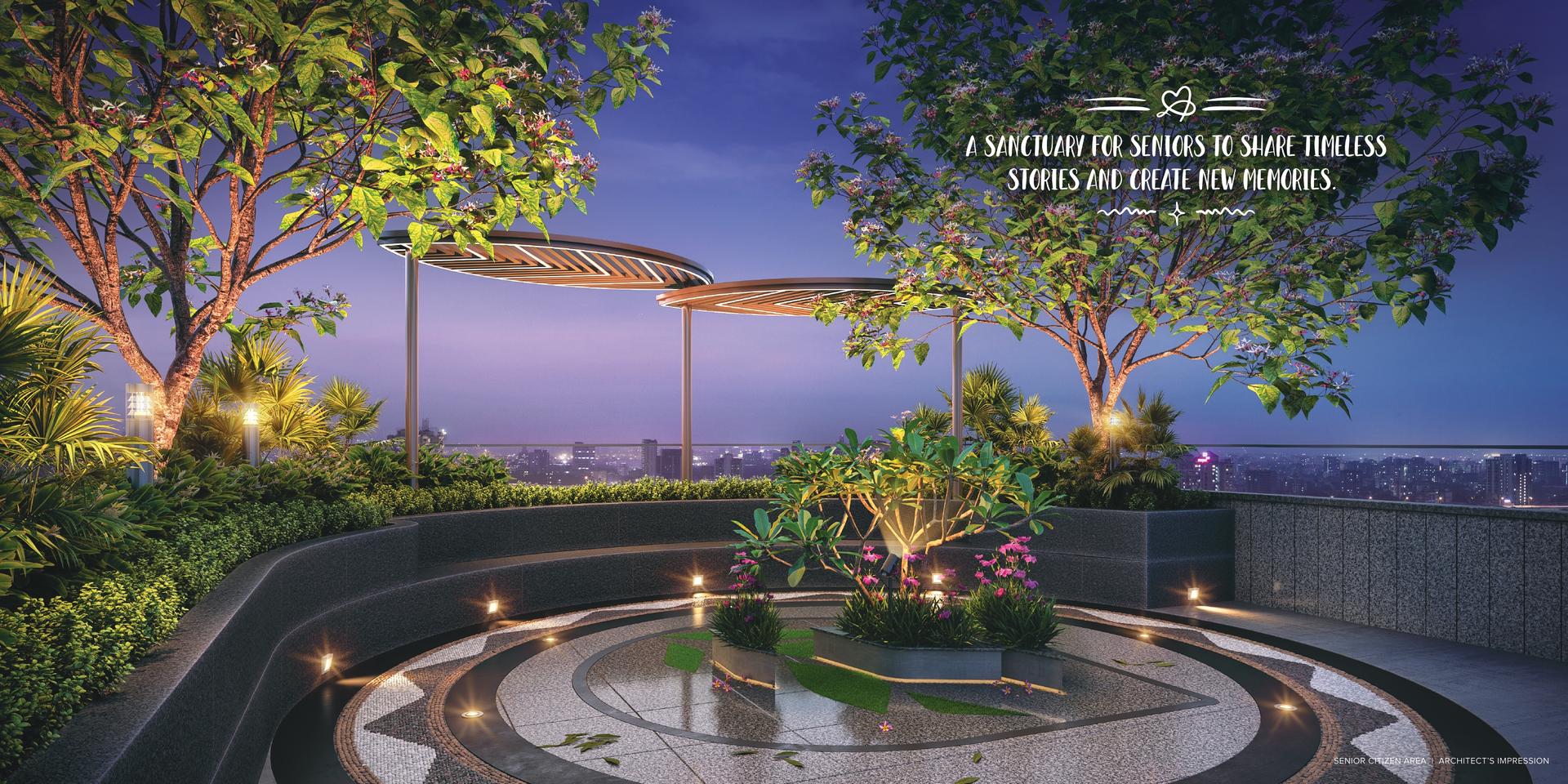Senior citizen area at Arkade Eden, Malad West