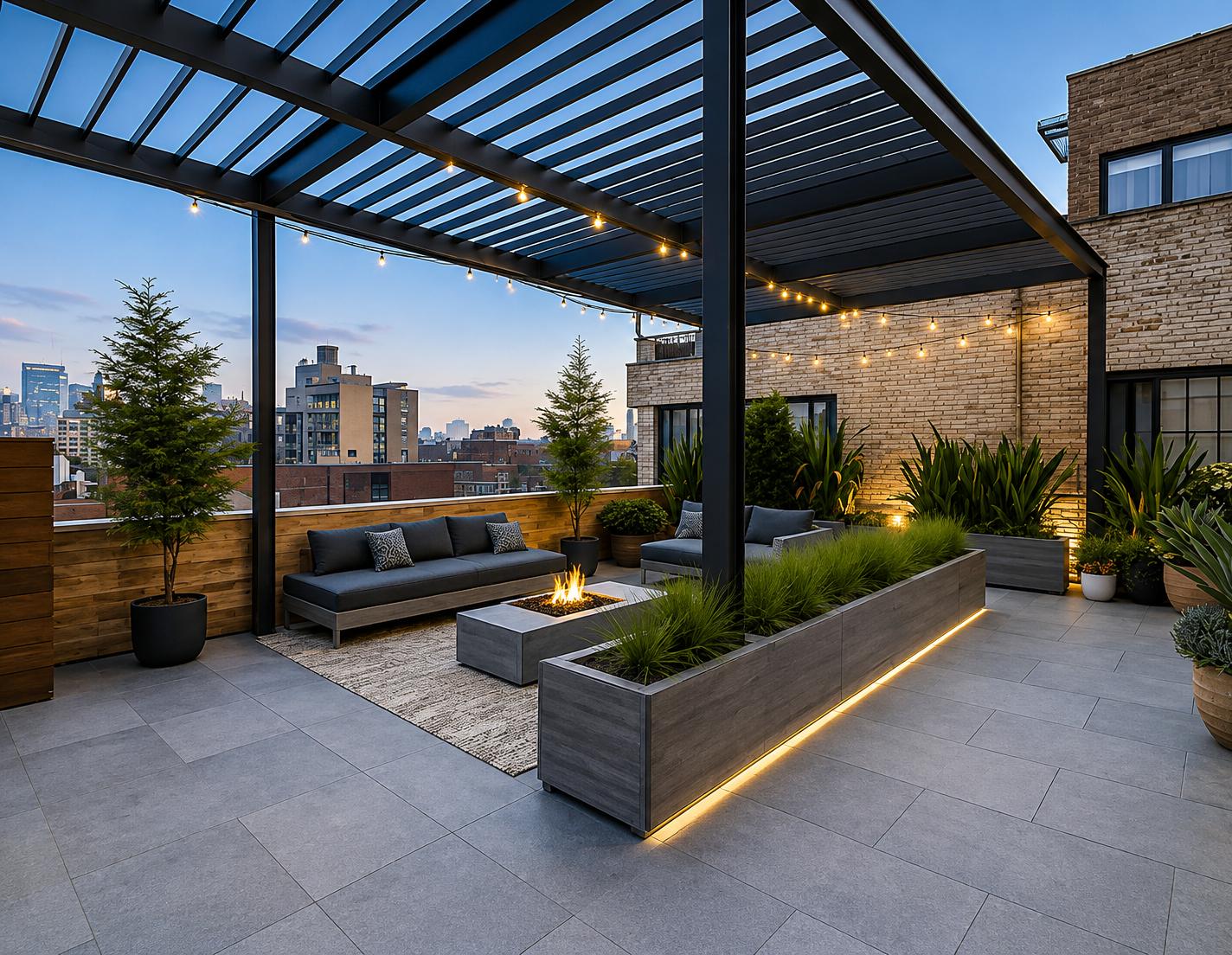 Rooftop terrace at Gurukrupa Maurya, Andheri West