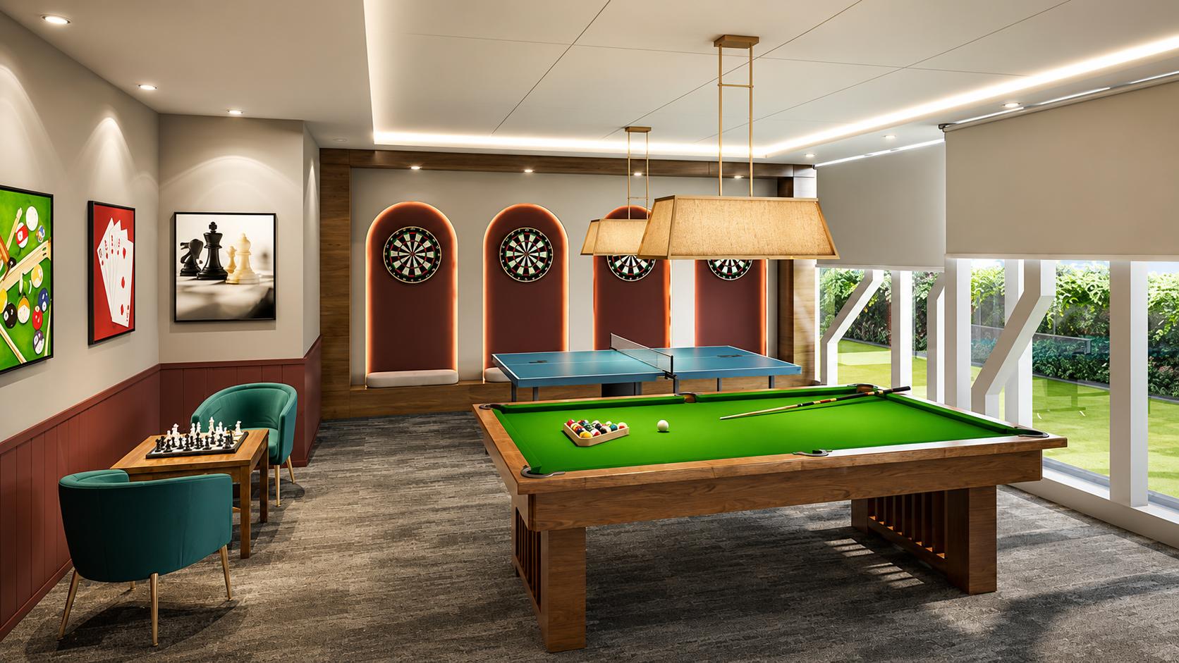 Indoor games at Hum Gagansagar, Borivali West