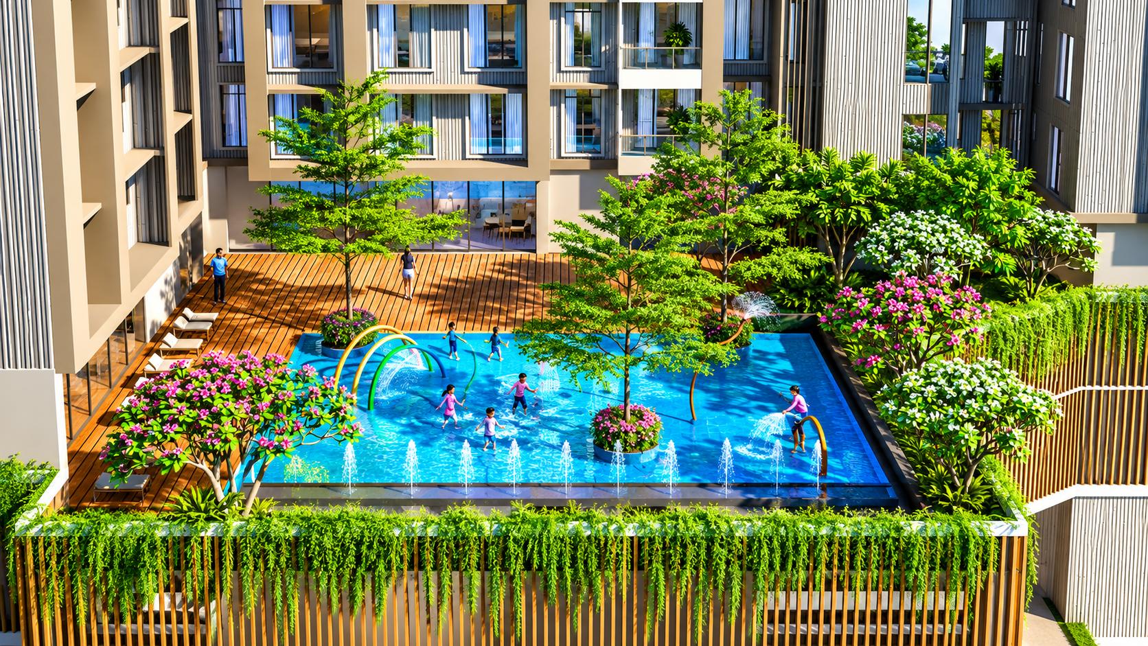 Children's pool at Dosti Mezzo 22, Sion