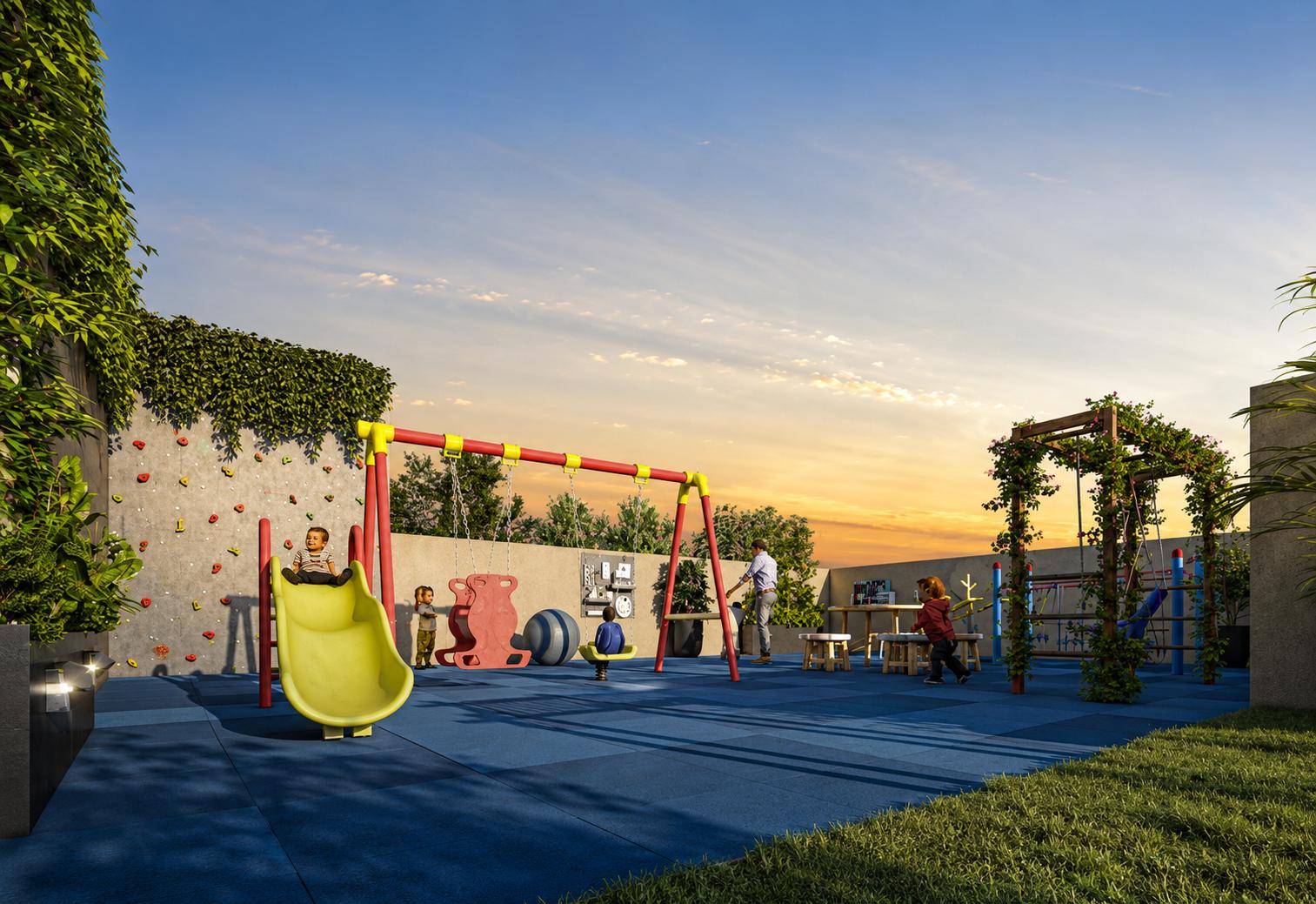 Children's play area at Kabra Tiara, Goregaon East