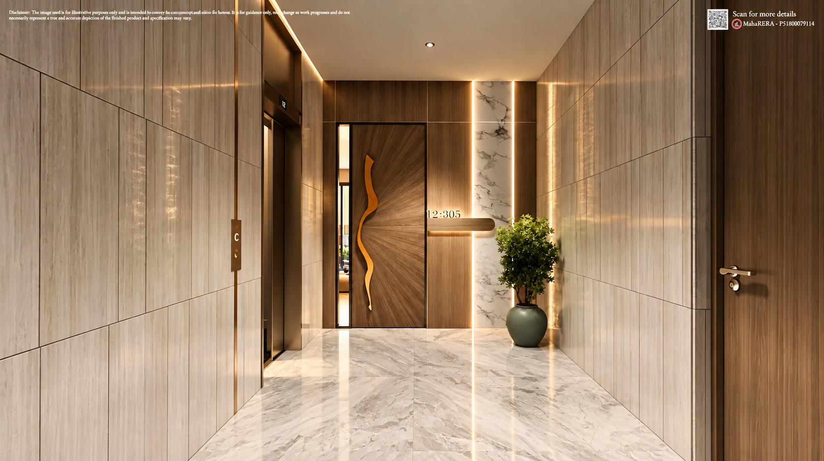 High-speed elevators at Roswalt Raya, Chembur East