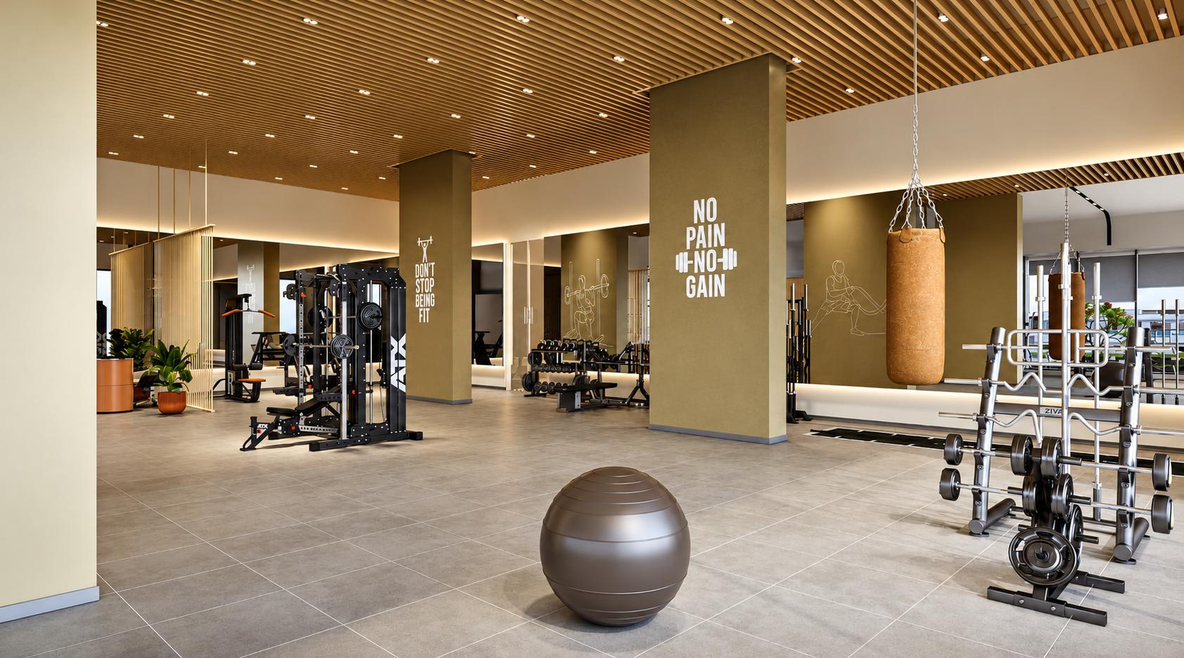 Gym at Mahindra Rainforest, Kanjurmarg