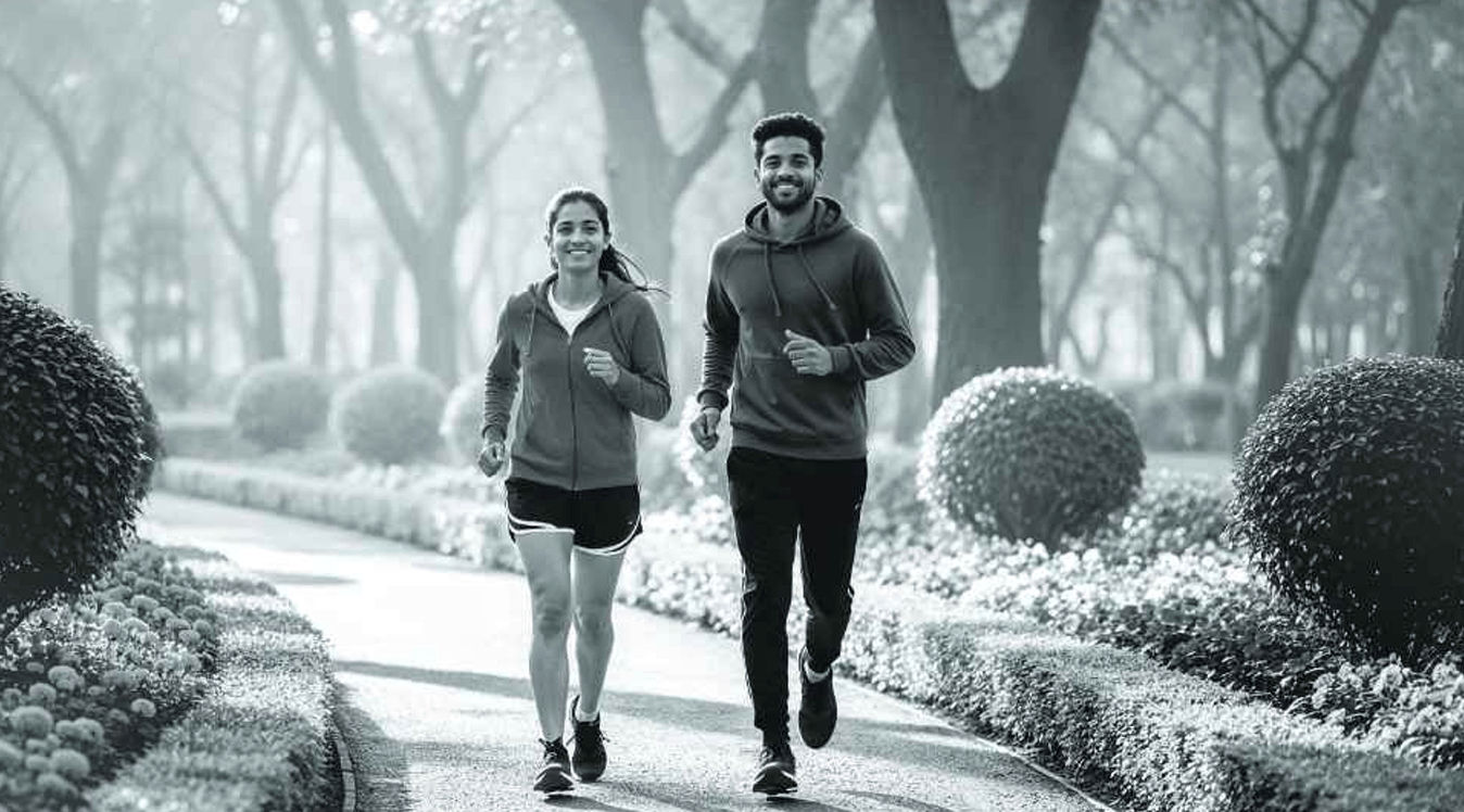 Jogging track at Kripa Oasis, Pali Hill
