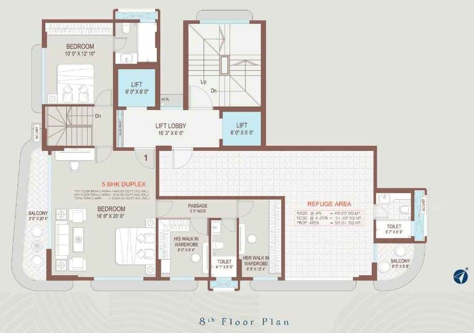 5 BHK DUPLEX floor plan