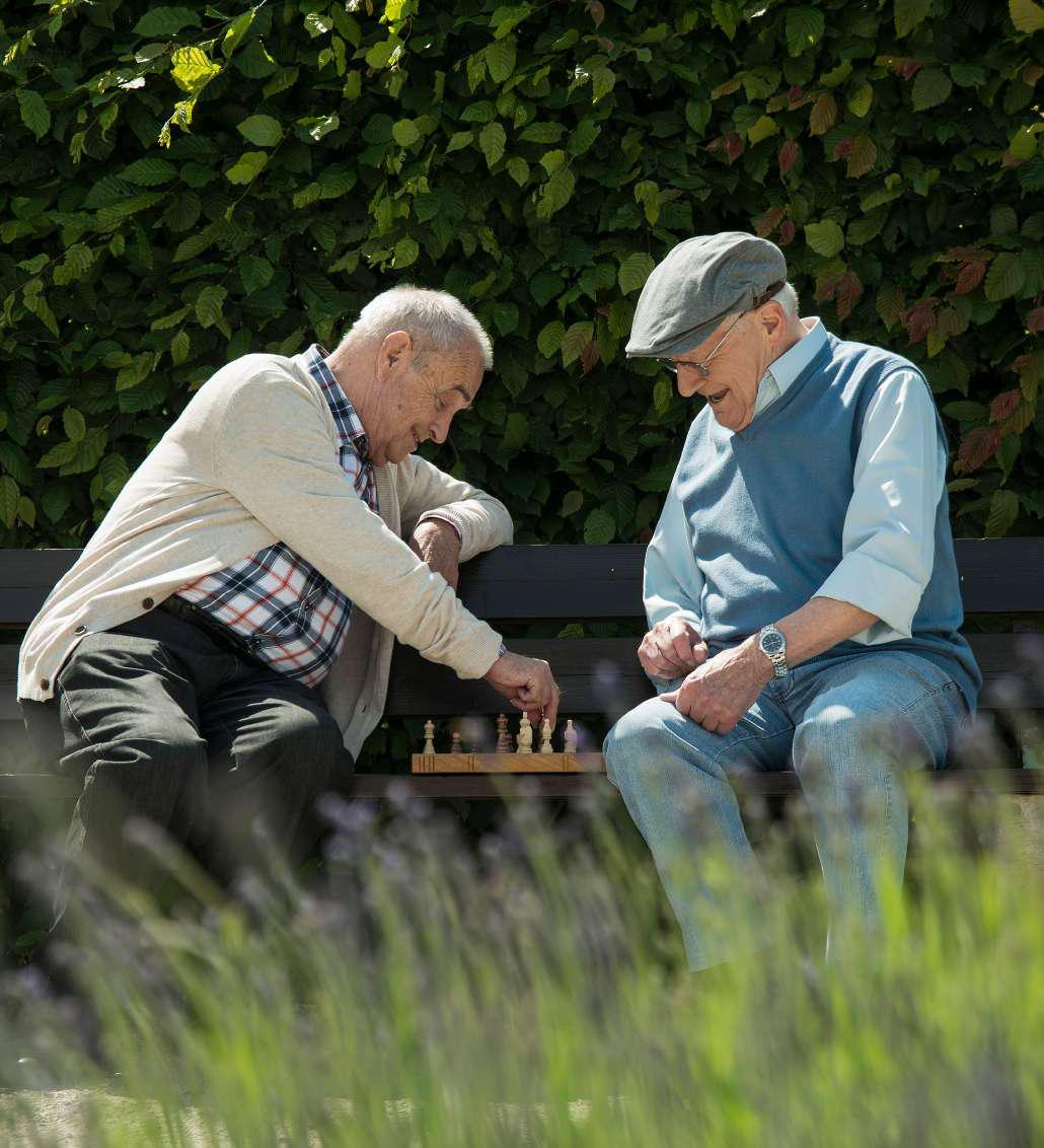 Senior citizen area at Birla Niyaara, Worli