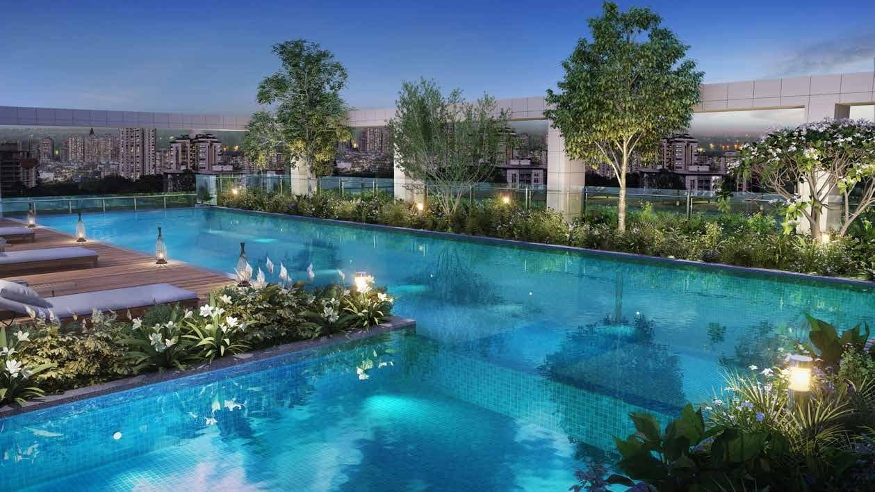 Swimming pool at Narang Vivenda, Malad West