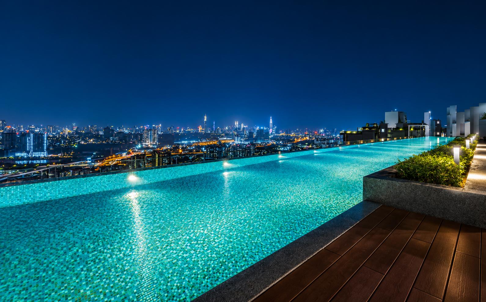 Swimming pool at Ruparel Stardom, Malad West