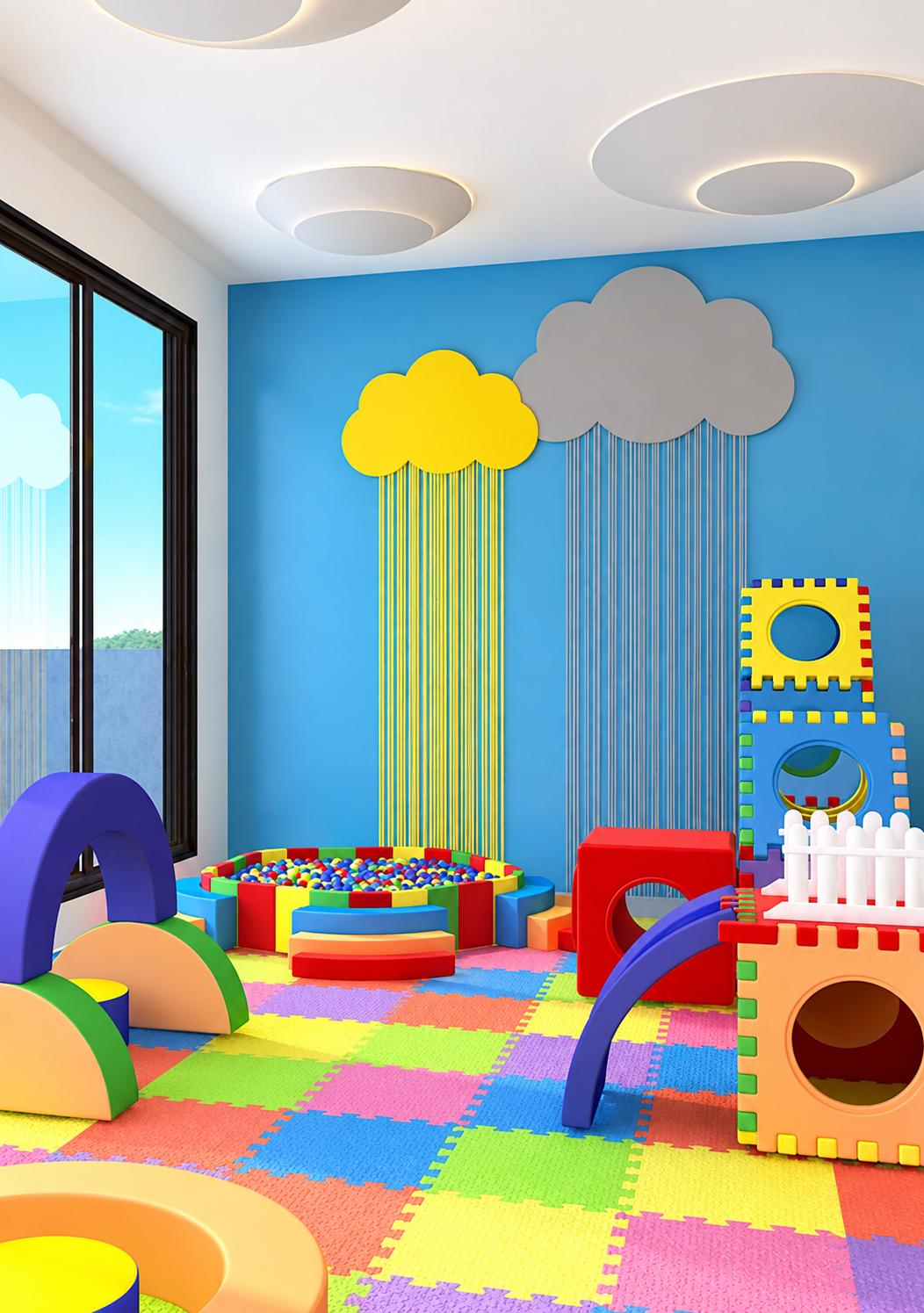 Children's play area at PCPL Pearl Palace, Santacruz West