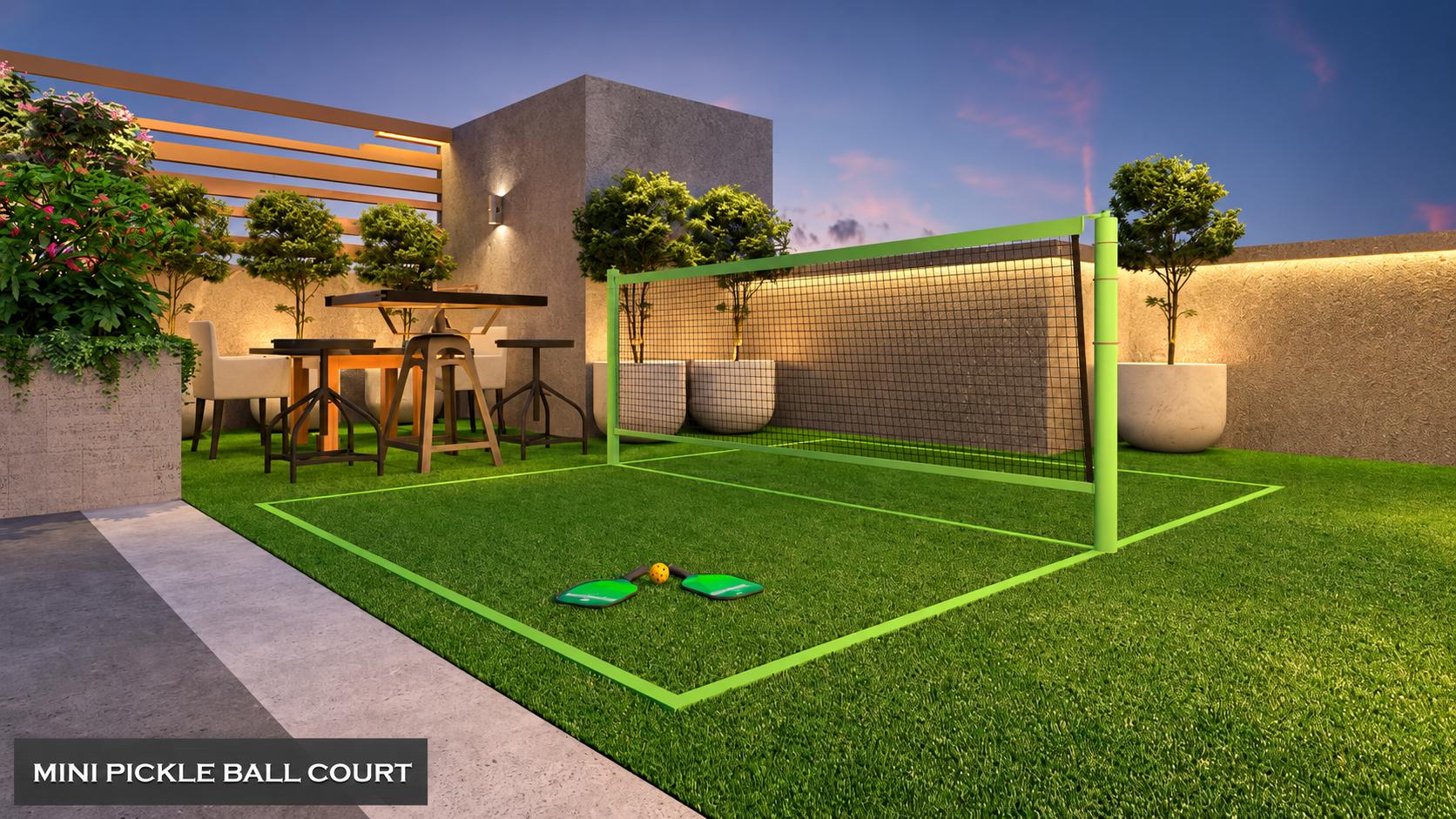 Pickleball court at PCPL Pearl Palace, Santacruz West