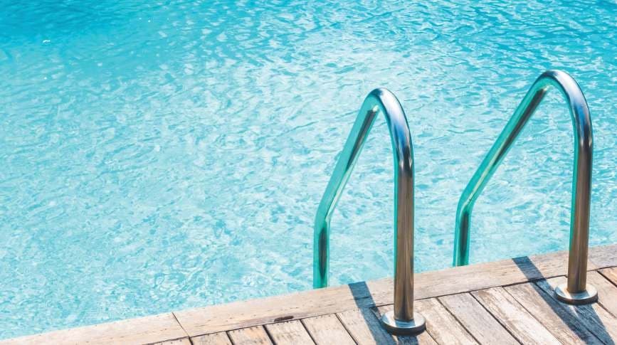 Swimming pool at Rivali Park WinterGreen, Borivali East