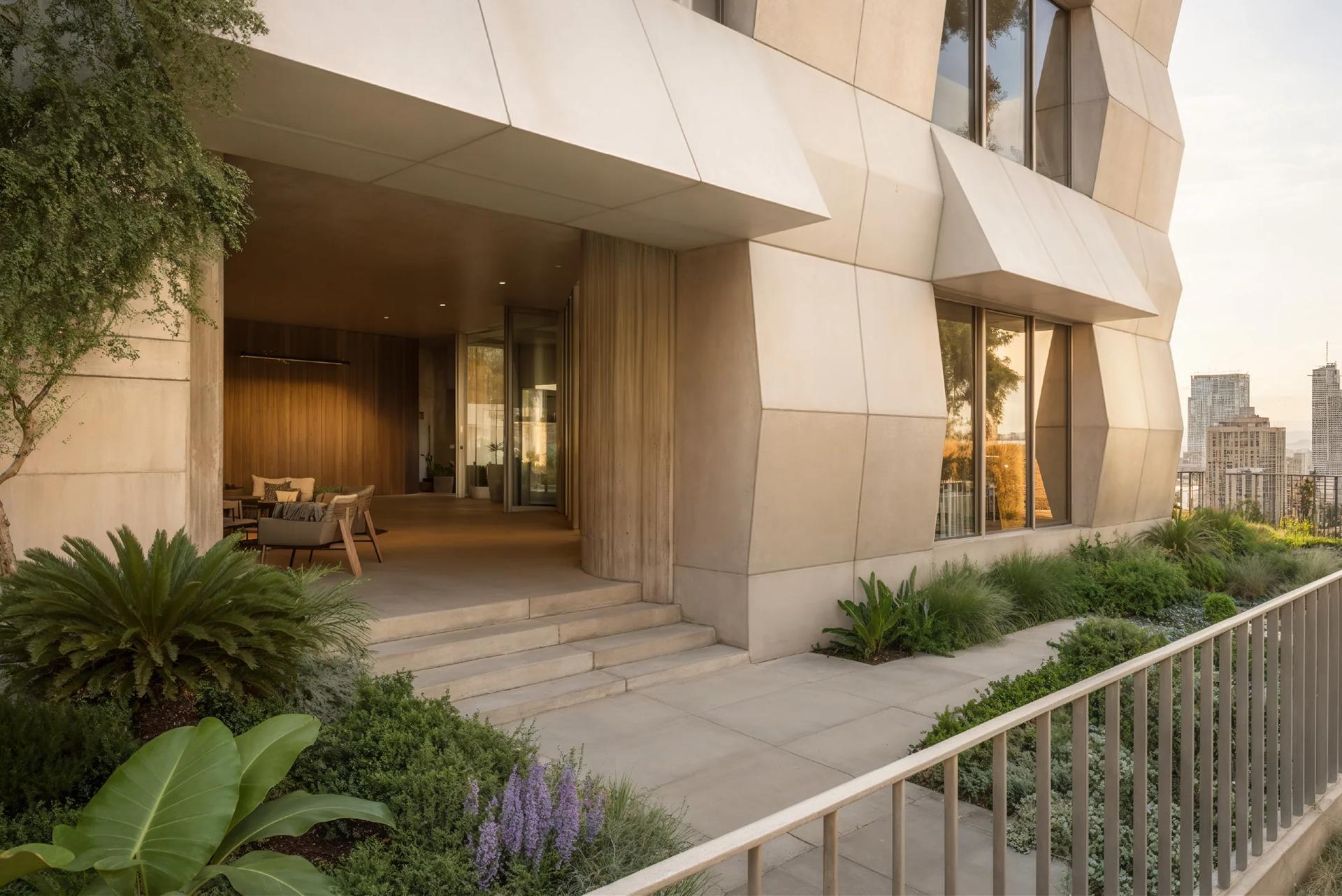 Grand entrance lobby at JSW Echjay House, Tardeo
