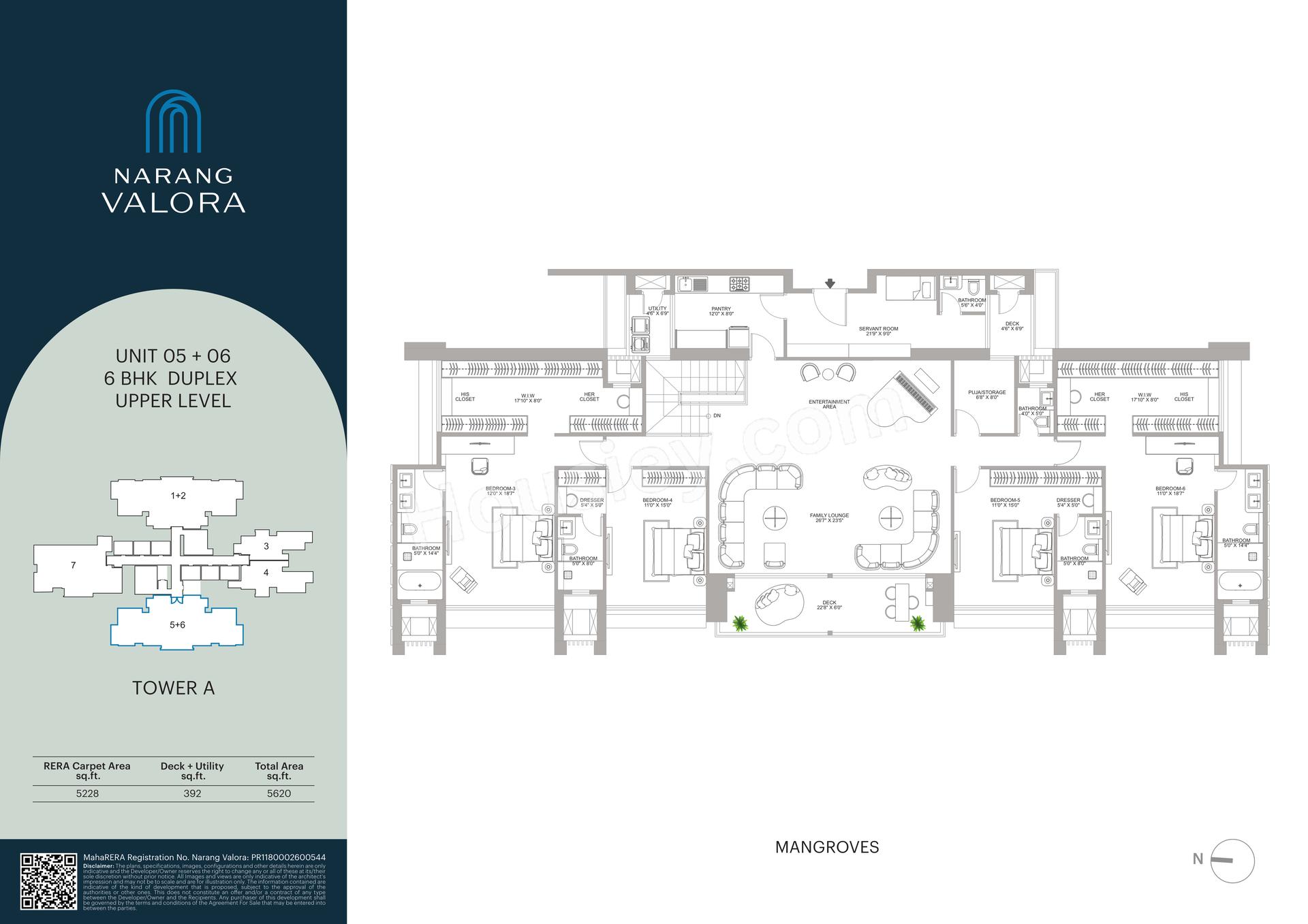 6BHK Type2 floor plan