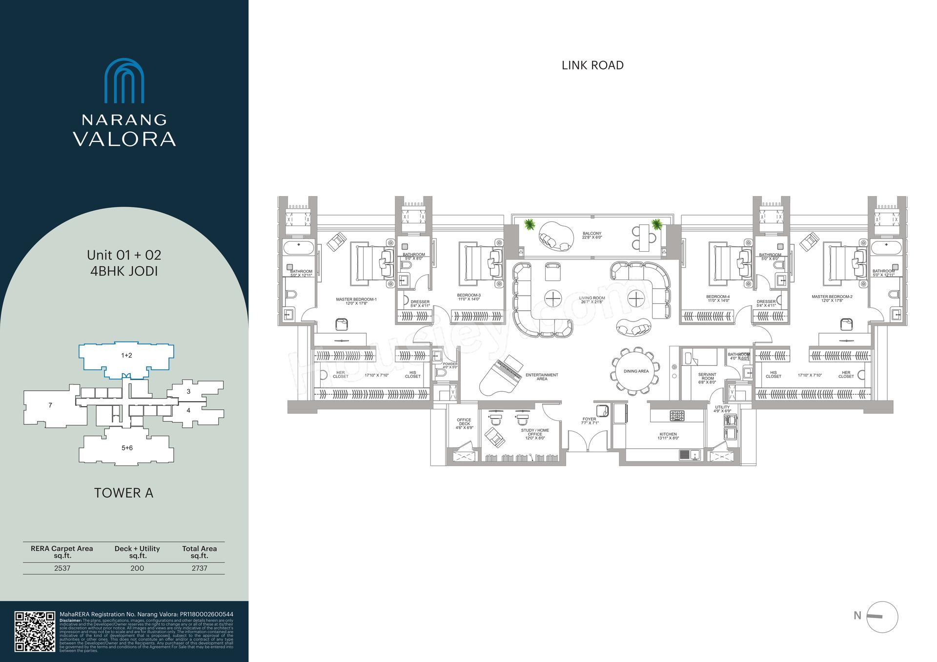 4BHK Type2 floor plan