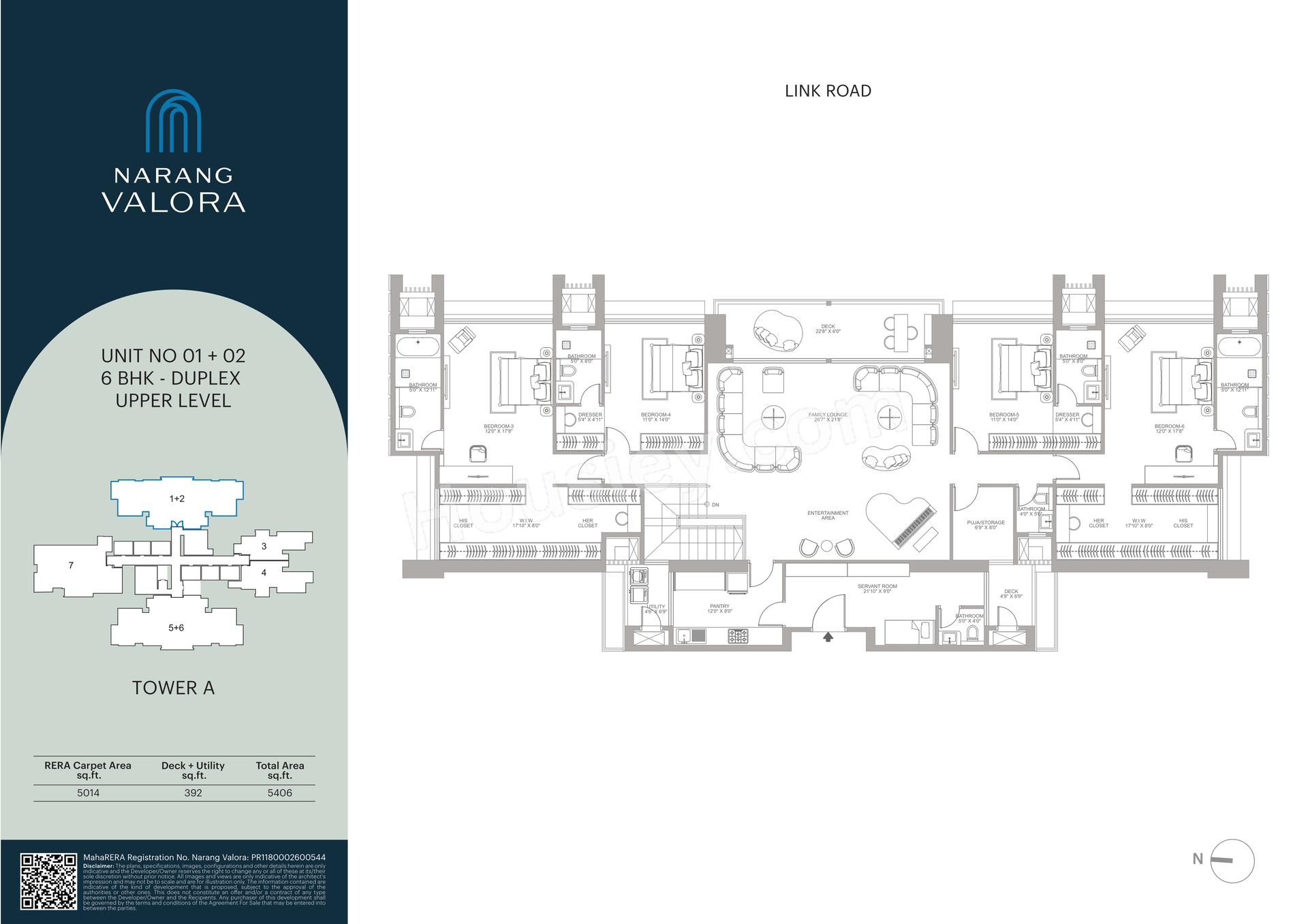 6BHK Type1 floor plan