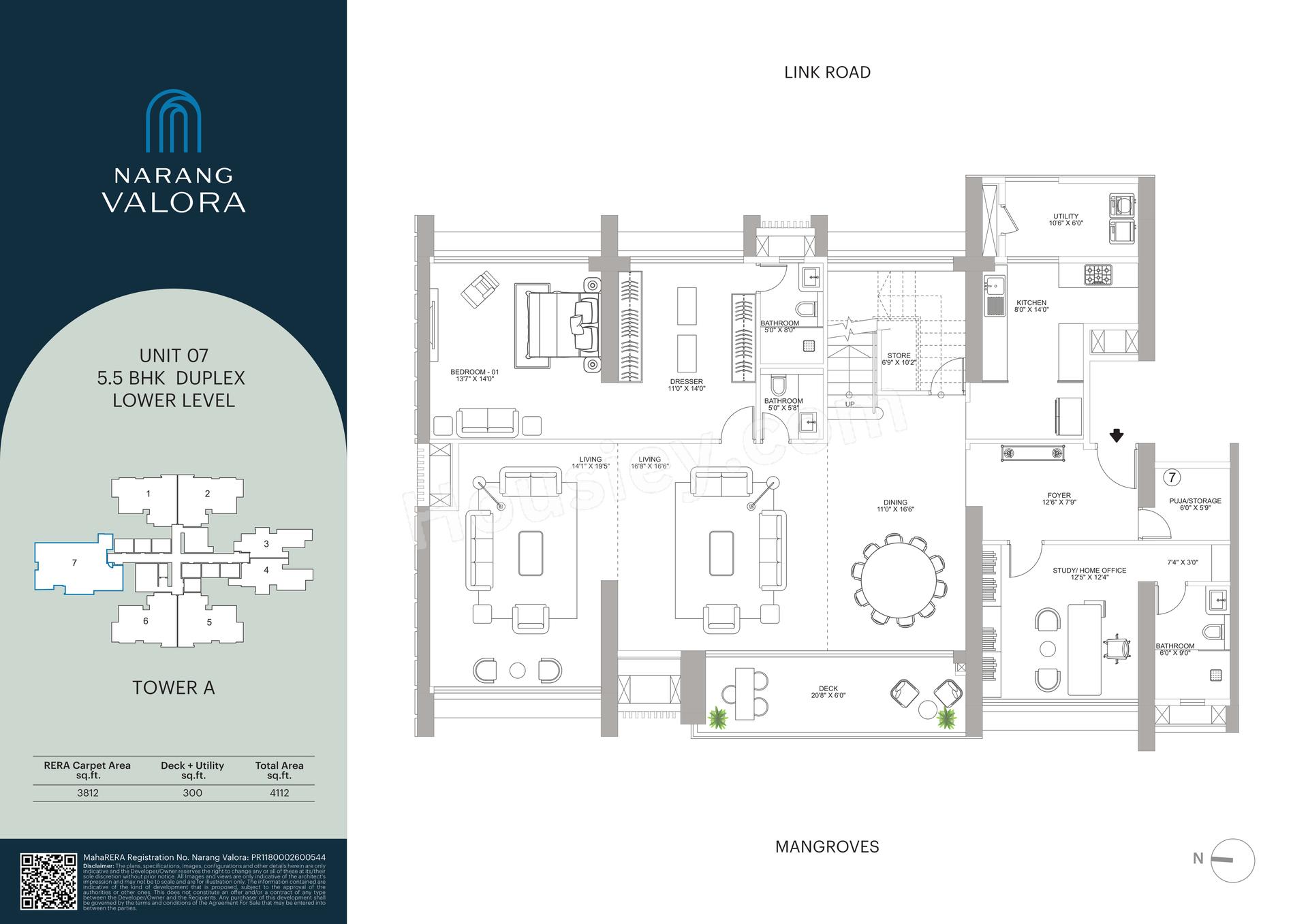 5.5 BHK floor plan