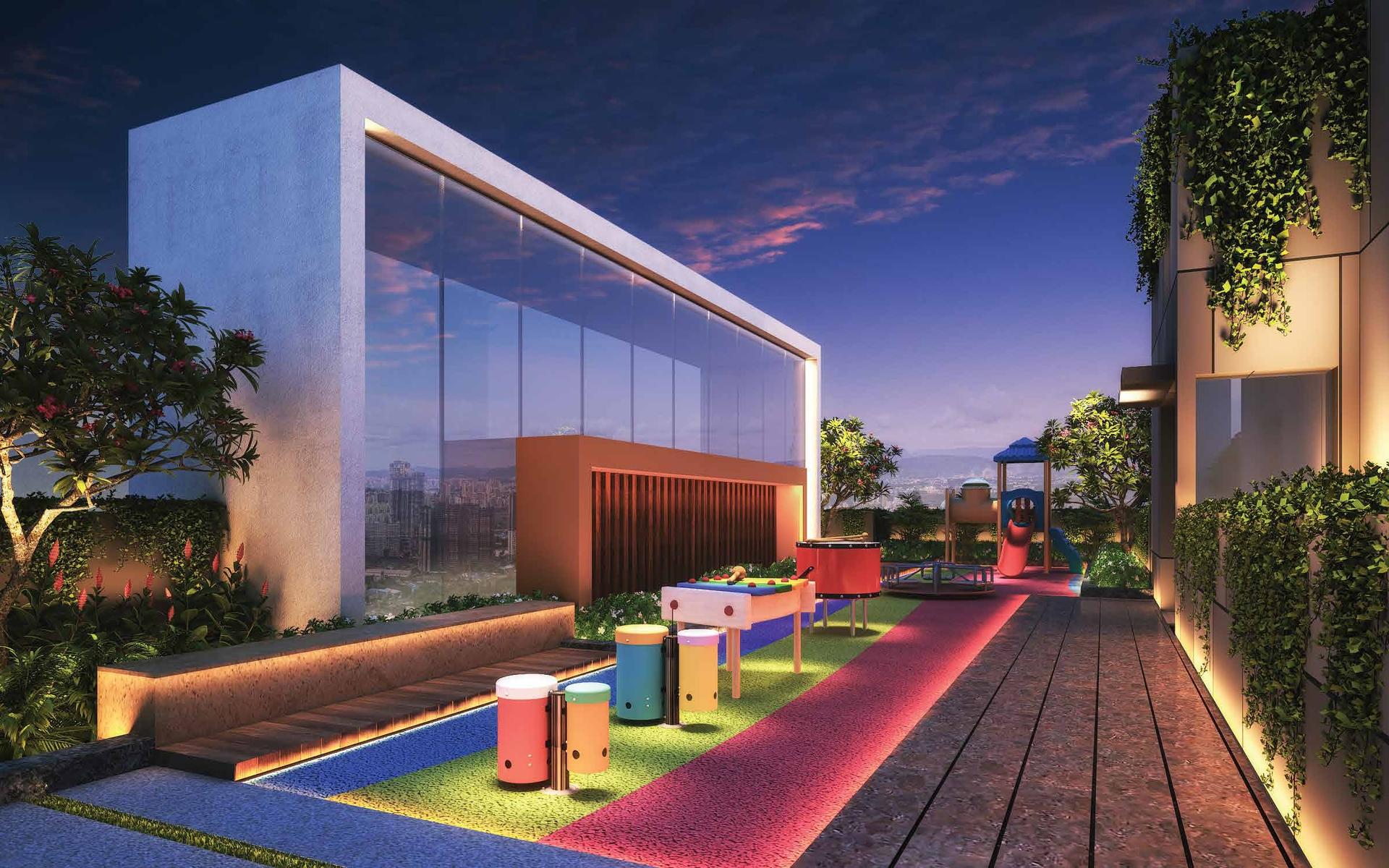 Children's play area at Sanghvi Pride, Dahisar East