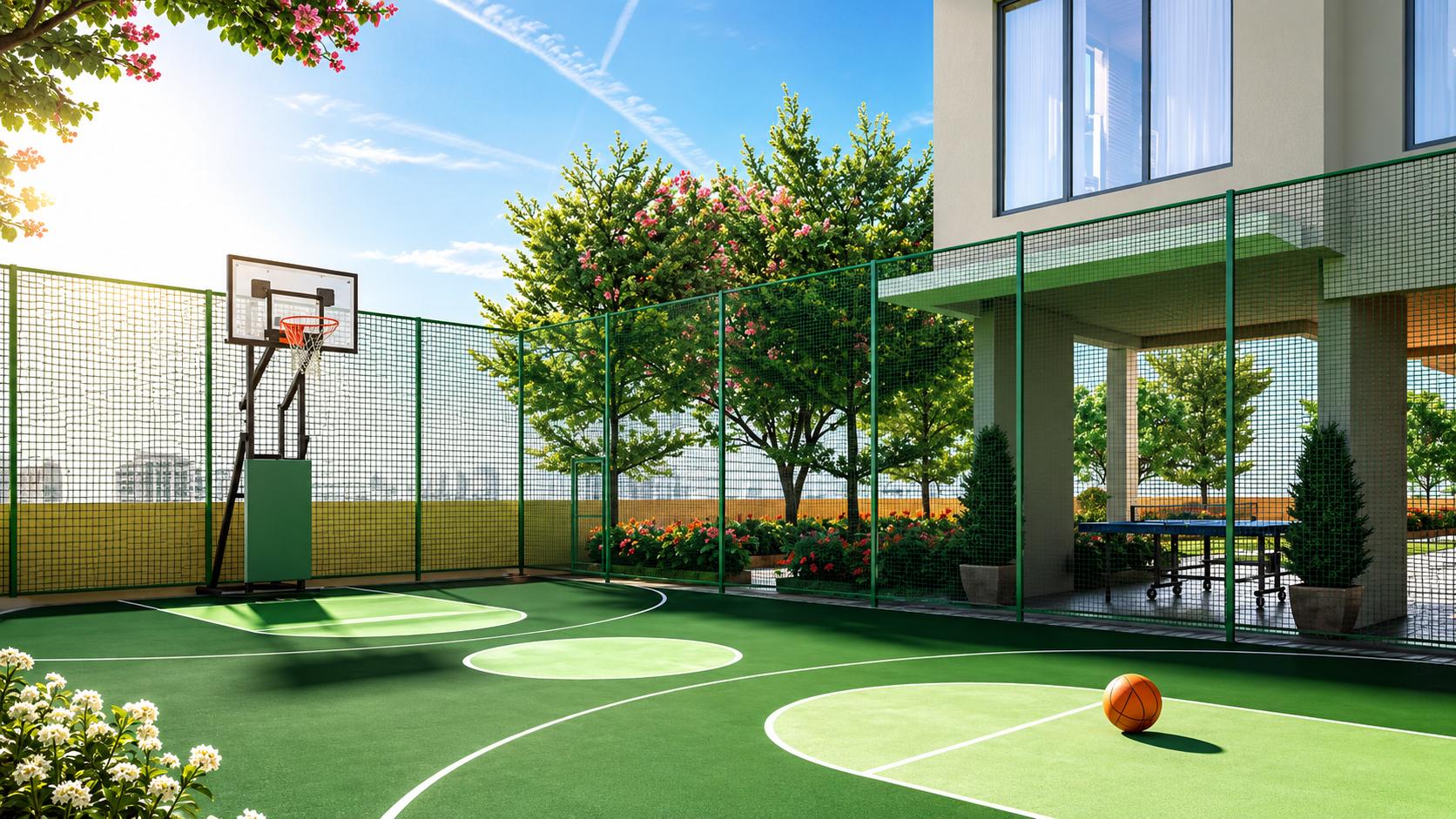 Basketball court at Gurnani Marquis  Residences, Malad West