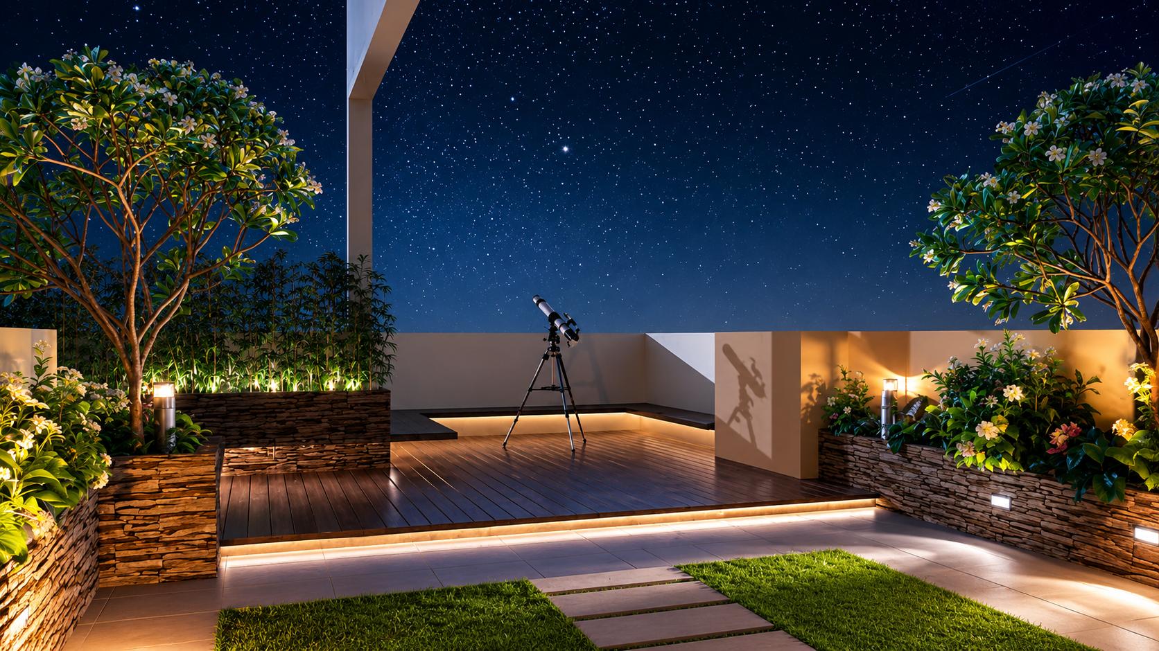 Landscaped gardens at Gurnani Marquis  Residences, Malad West