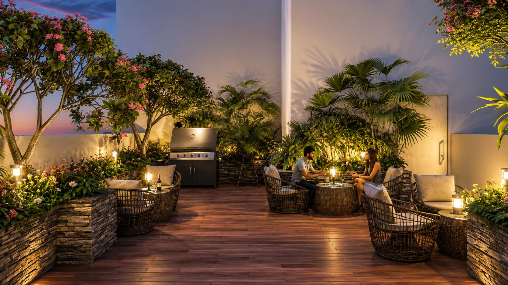 BBQ area at Gurnani Marquis  Residences, Malad West