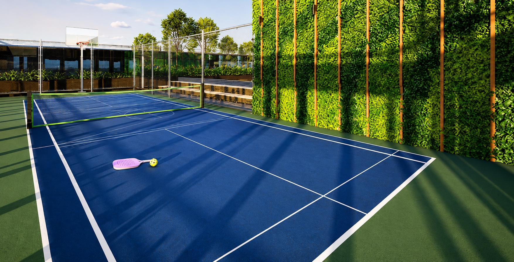 Pickleball court at Mehta Marquina 1978, Goregaon East