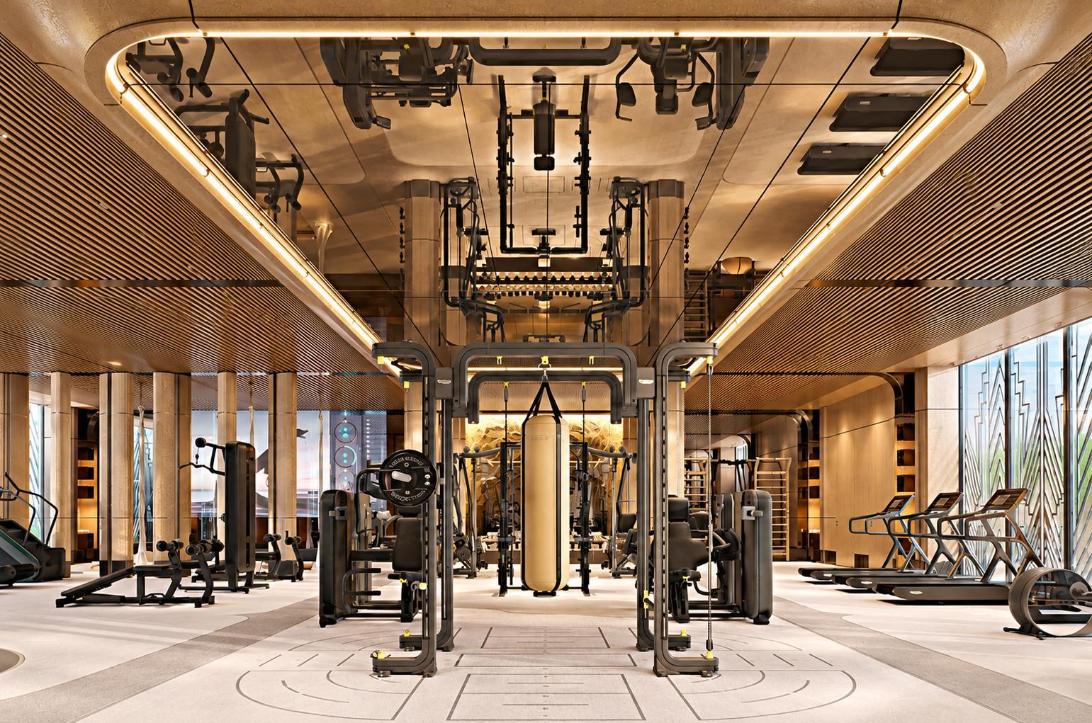 Gym at Lodha Aureus, Sewri
