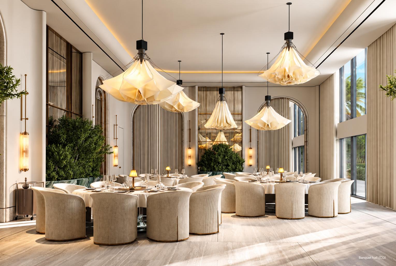 Multipurpose hall at Lodha Aureus, Sewri