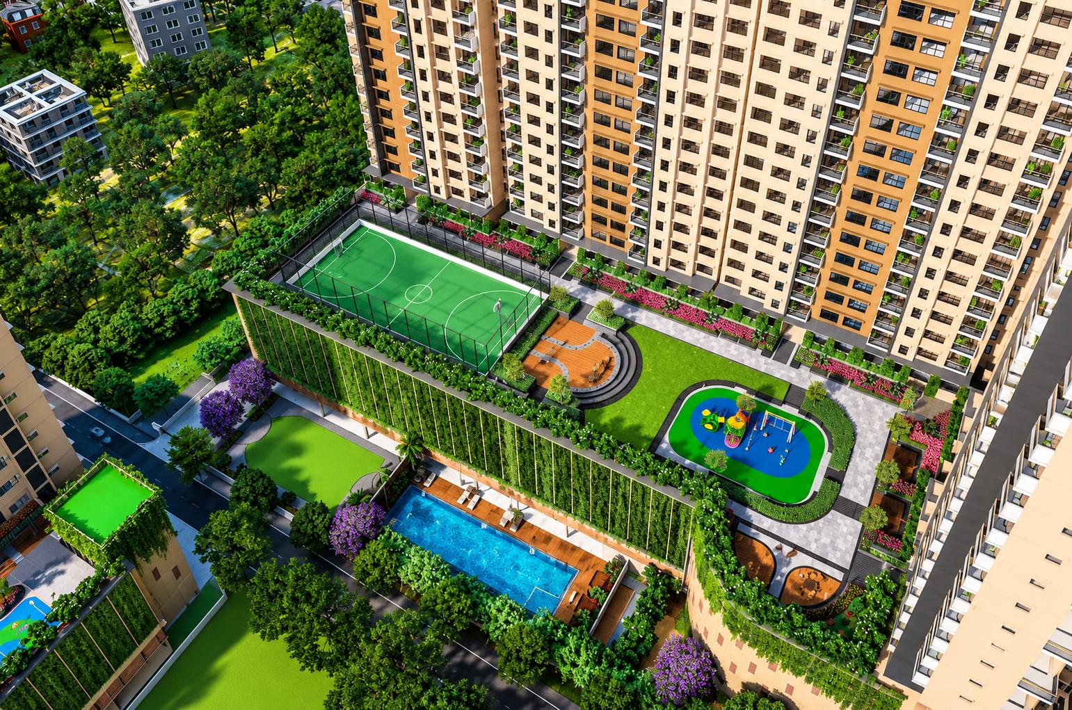 Outdoor sports at Mahindra Marina64, Malad West