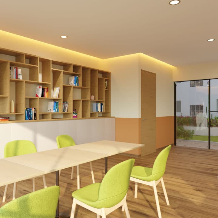 Library at Marathon NeoPark, Bhandup West