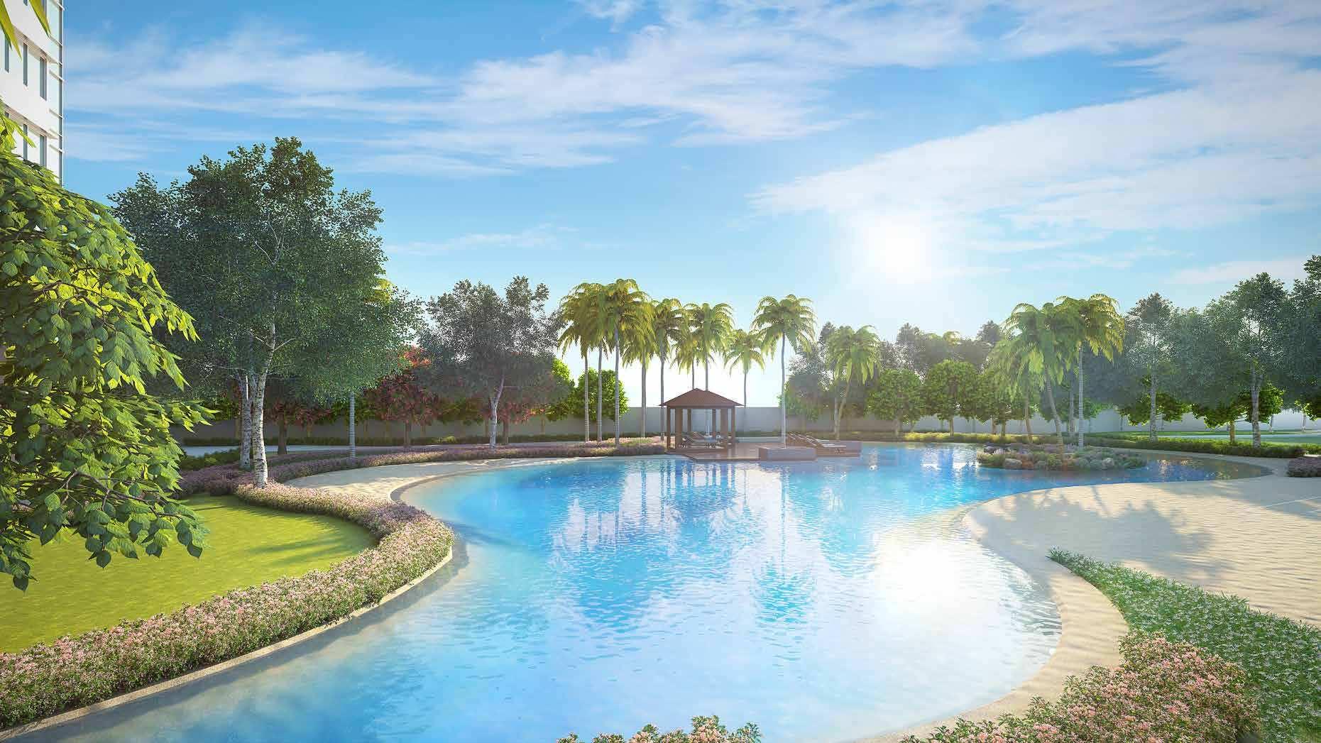 Swimming pool at Monte South, Byculla West