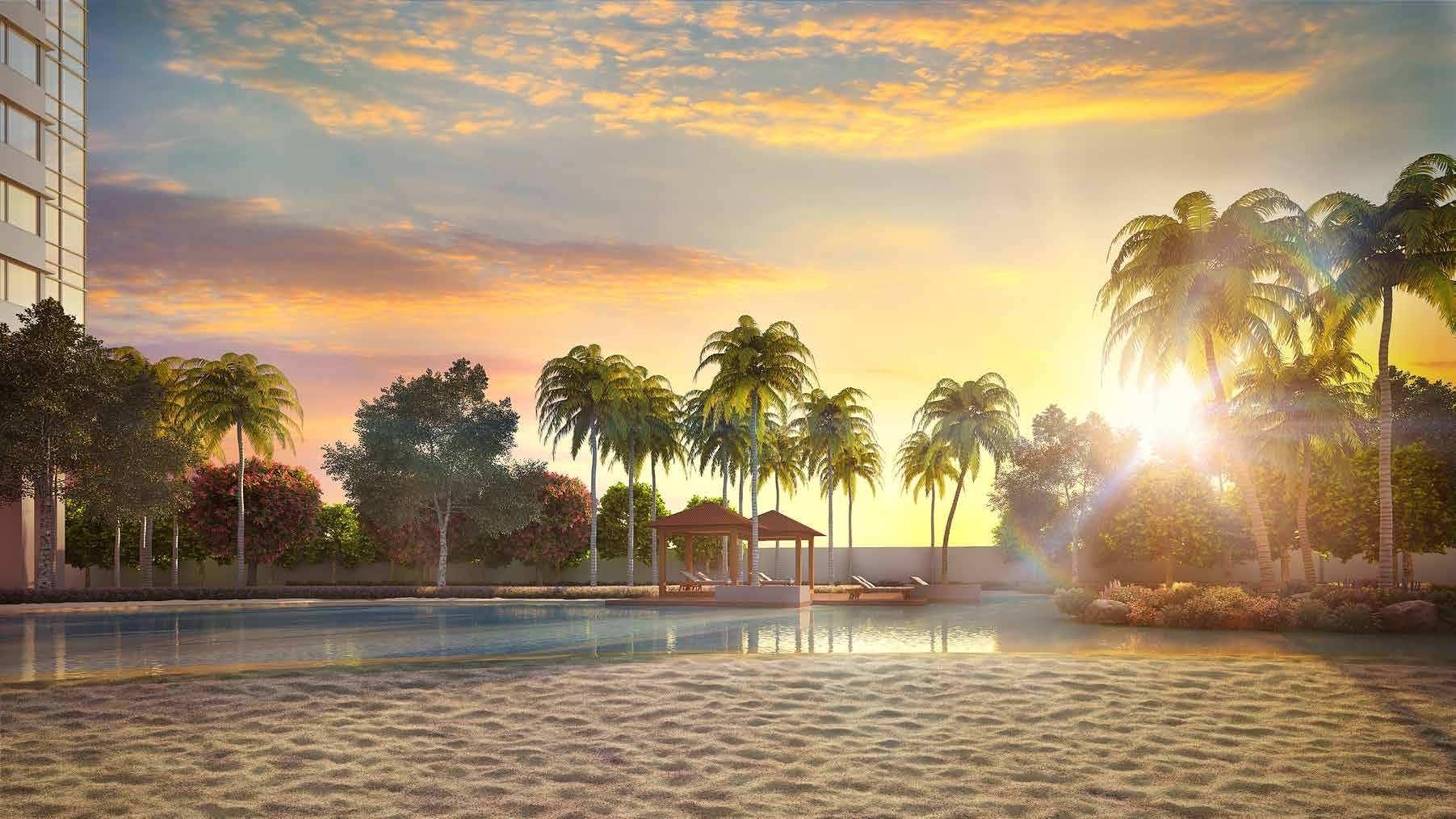 Swimming pool at Monte South, Byculla West