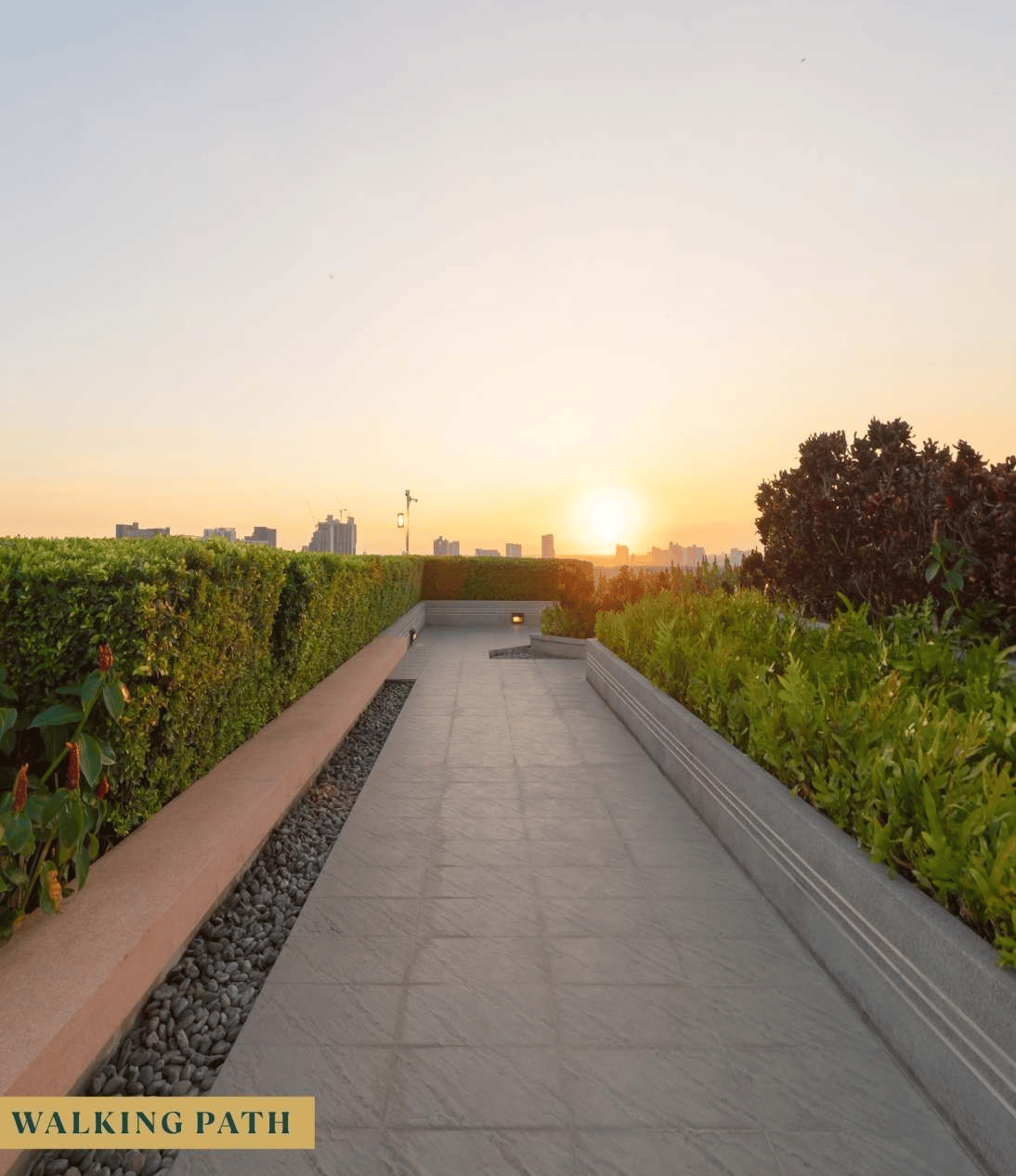 Rooftop terrace at Skyline Atul Tower, Kandivali West