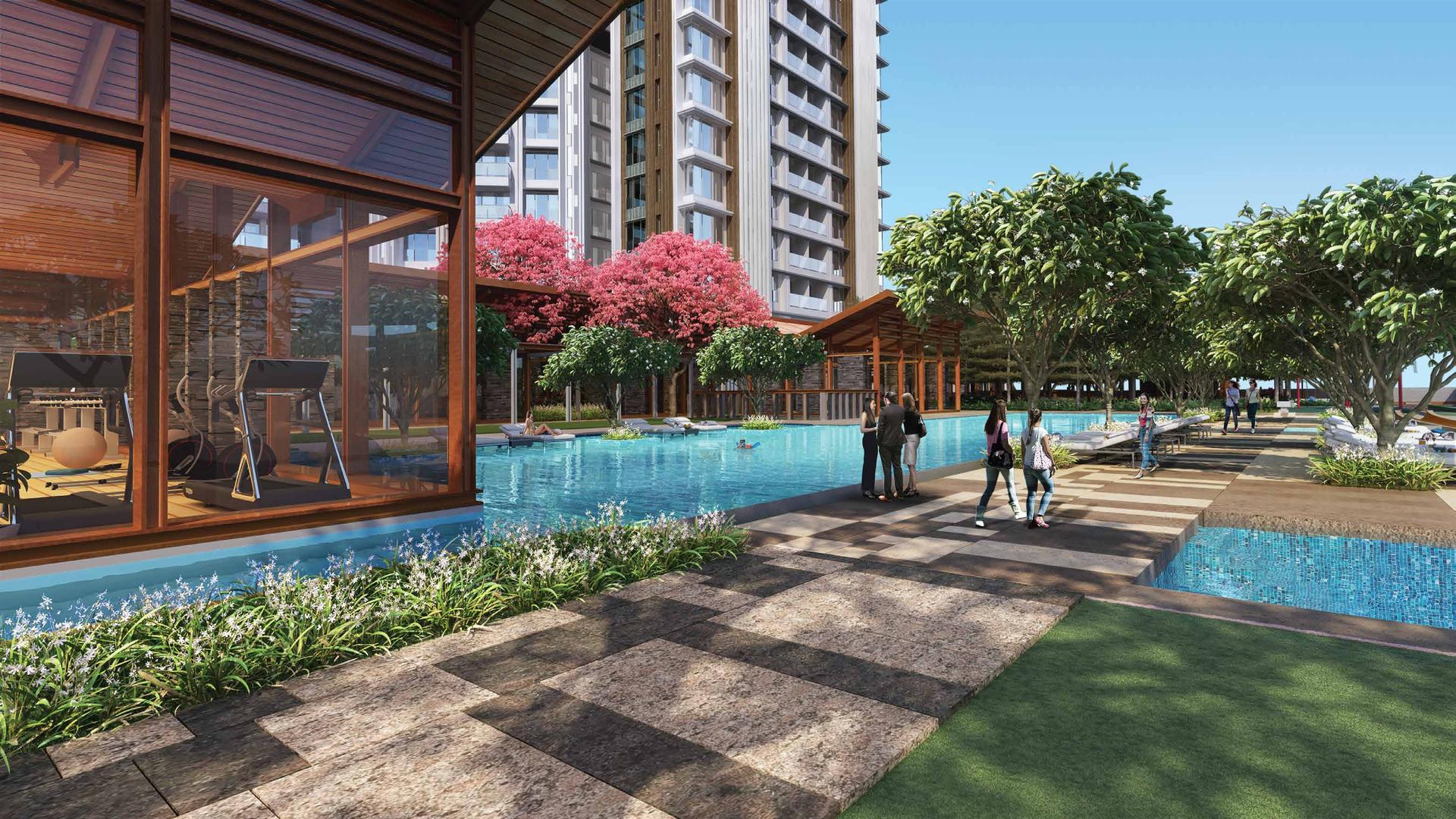 Swimming pool at 25 South, Dadar