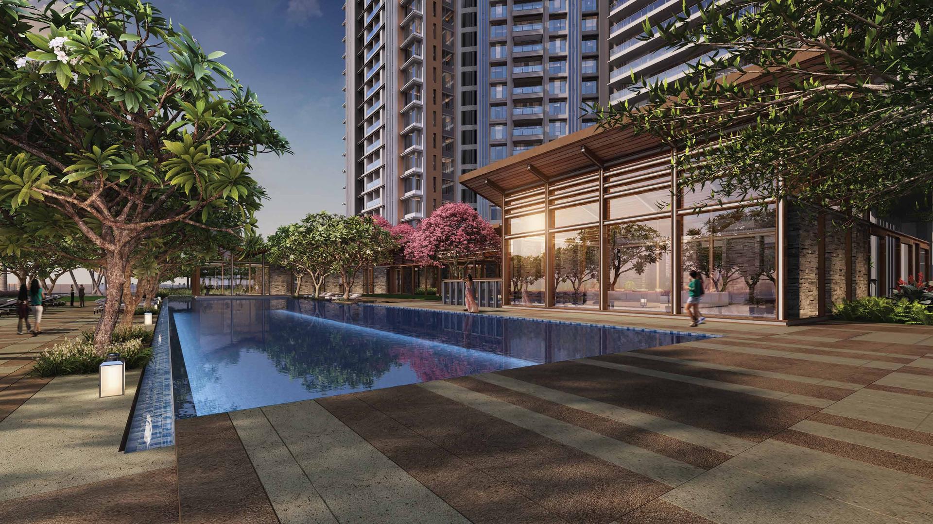 Swimming pool at 25 South, Dadar