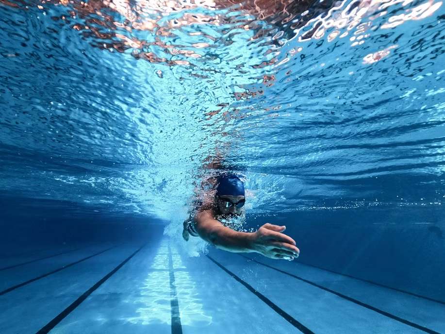 Swimming pool at Agarwal Floresta, Malad East