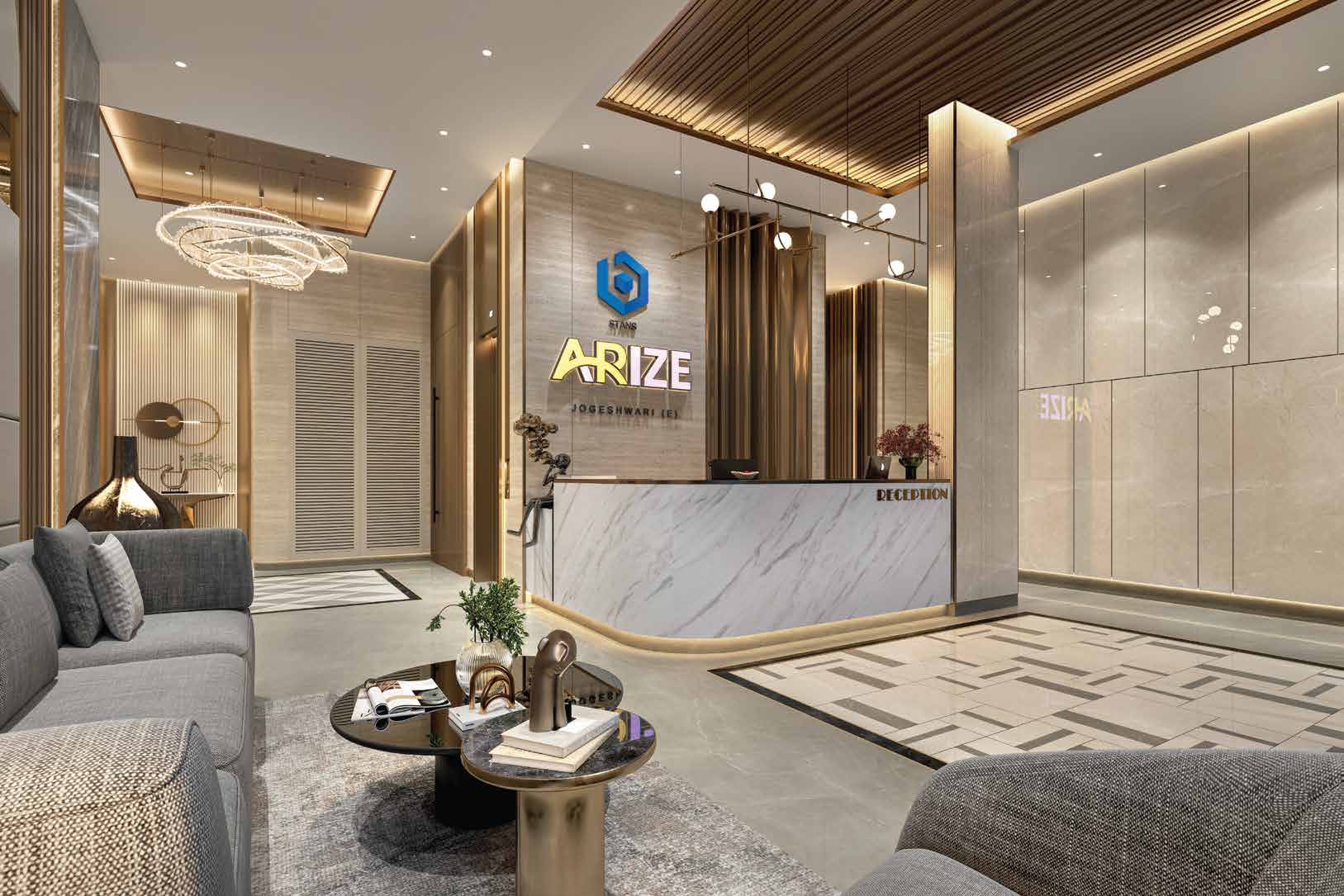 Grand entrance lobby at Stans Arize, Jogeshwari East