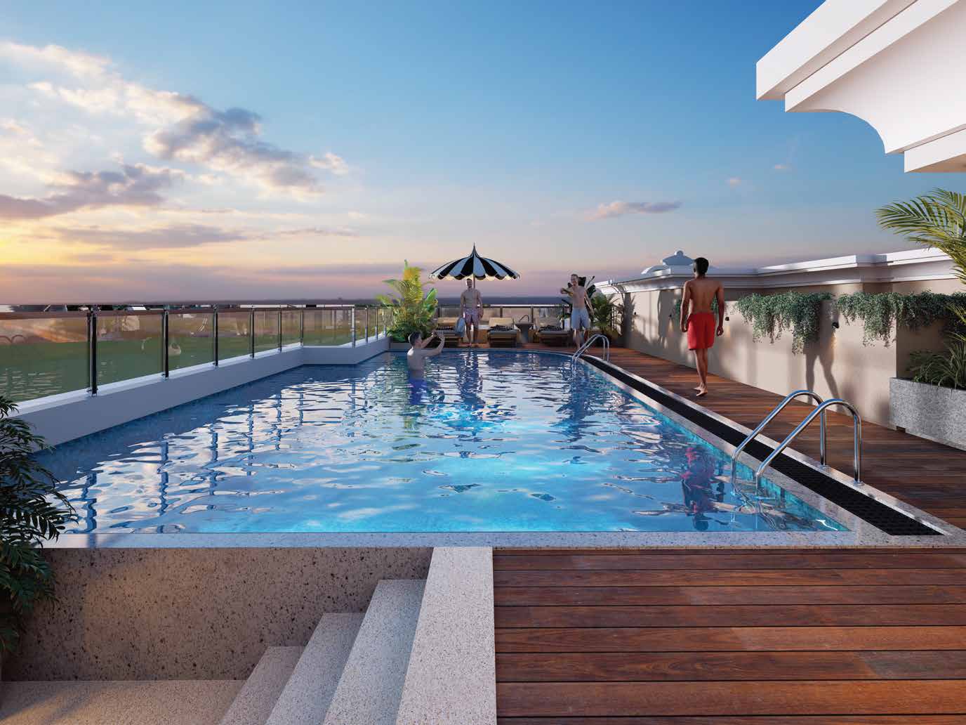 Swimming pool at Stans Arize, Jogeshwari East