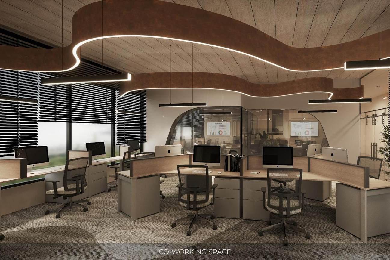Coworking space at Avhad Bayline Residency, Mahim West