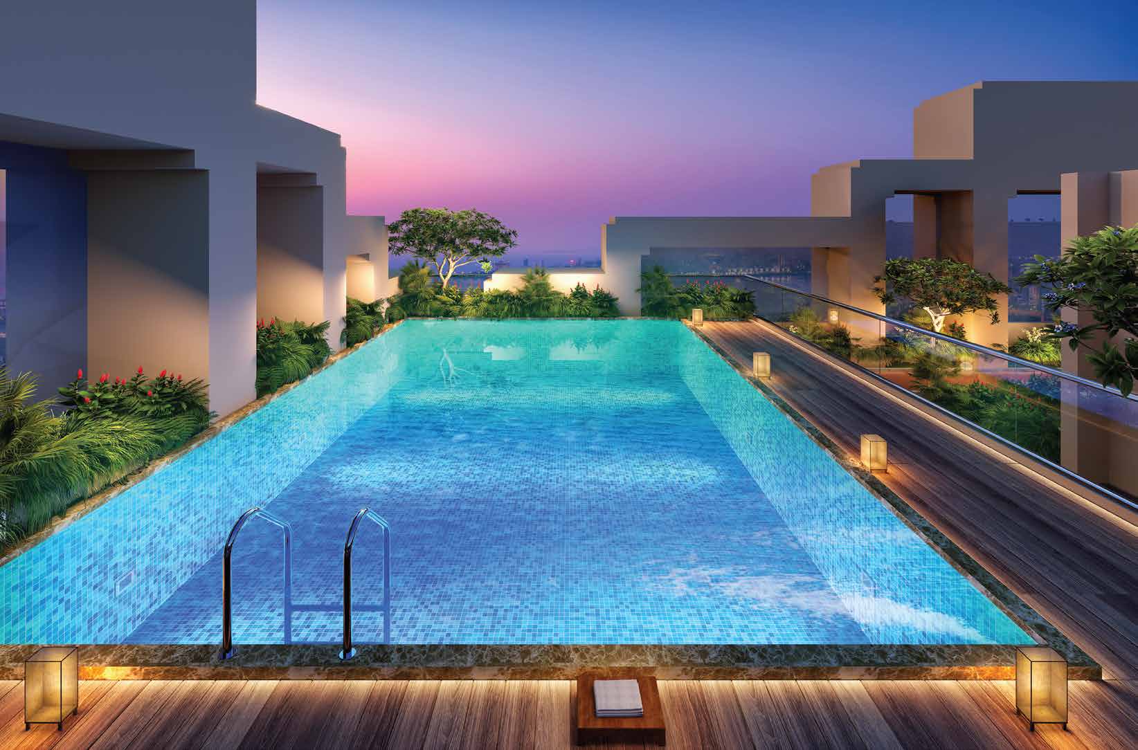 Swimming pool at Satre Happynest, Kanjurmarg East