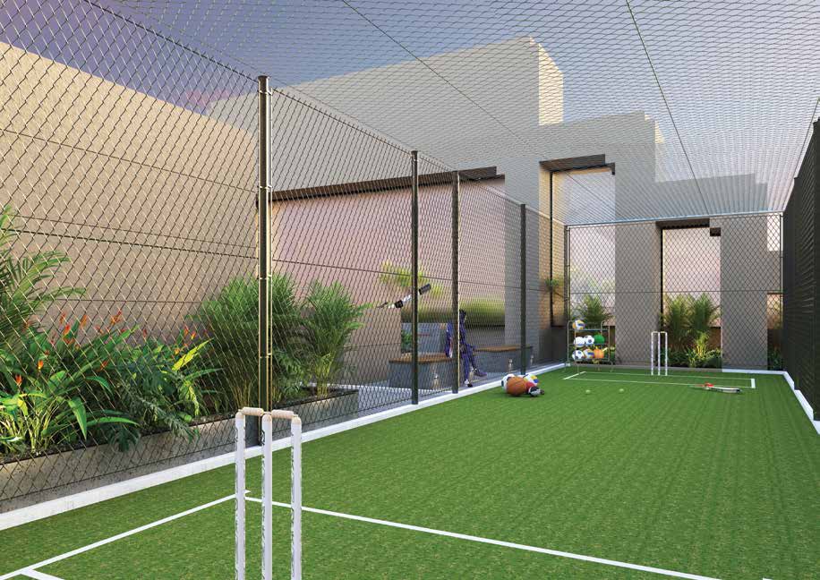 Cricket pitch at Satre Happynest, Kanjurmarg East