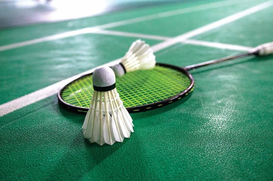 Badminton court at Prestige Ocean Towers, Girgaon