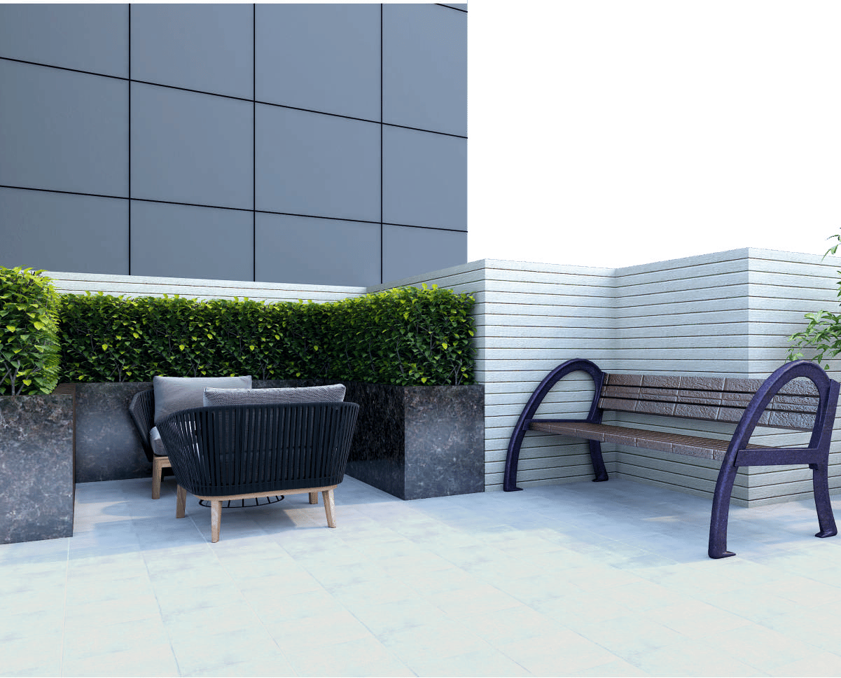Senior citizen area at Vaibhav Vista, Andheri West