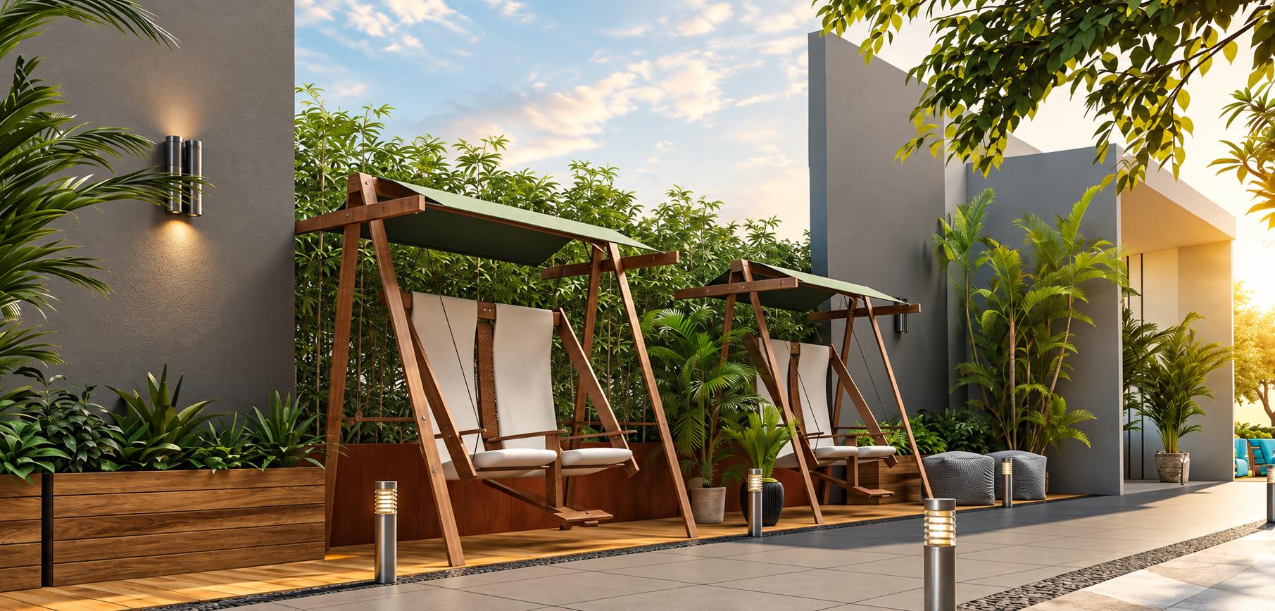 Senior citizen area at Paradigm 71 Midtown, Chembur