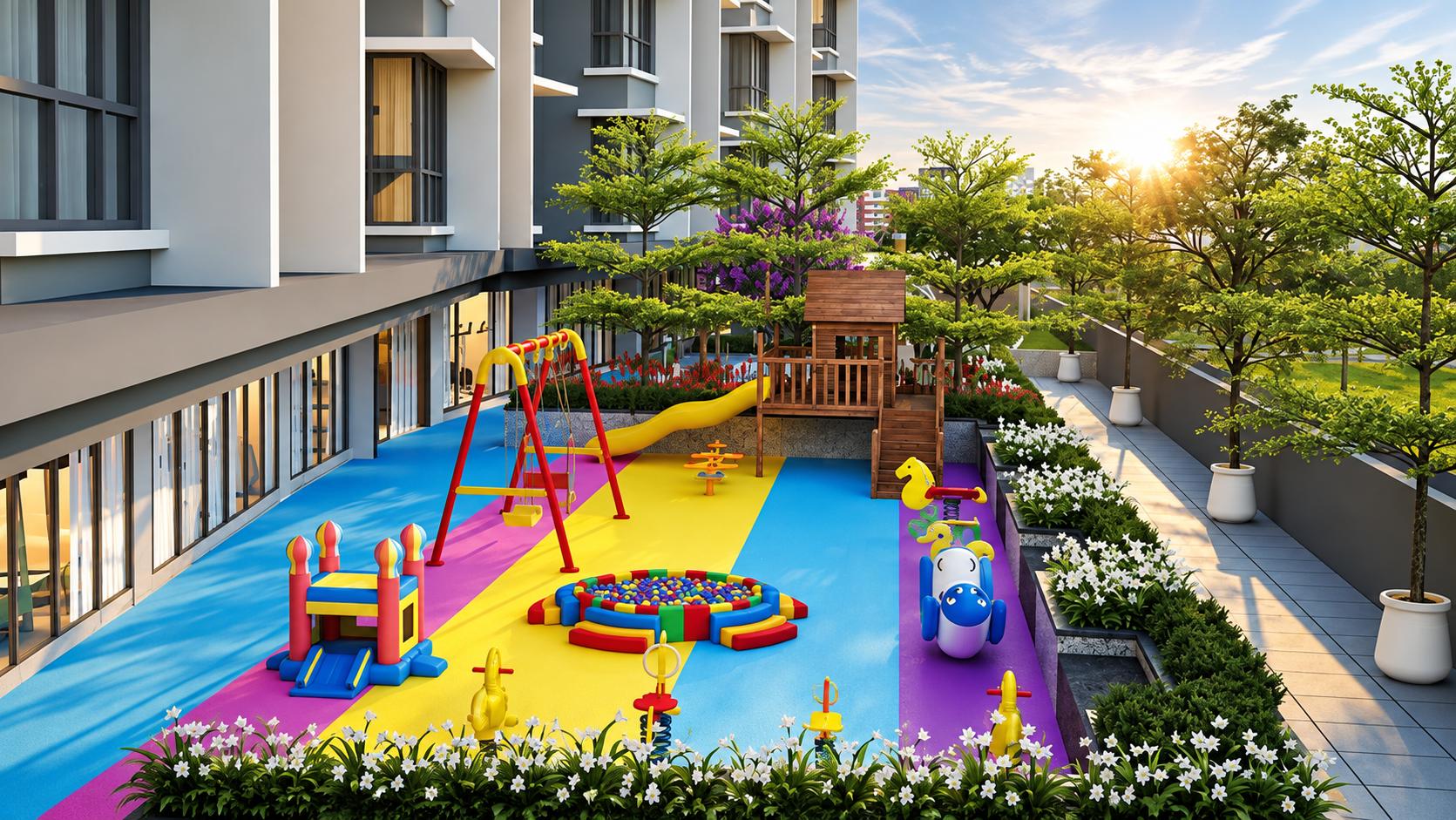 Children's play area at Paradigm 71 Midtown, Chembur