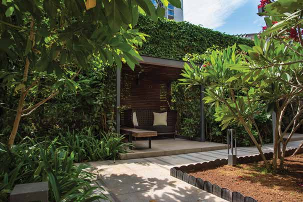 Landscaped gardens at Rustomjee Ozone Sky, Goregaon West