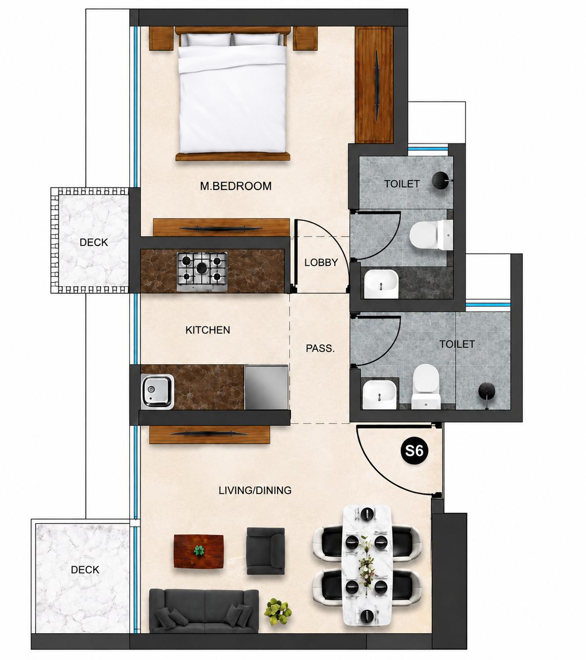 1BHK Signature floor plan