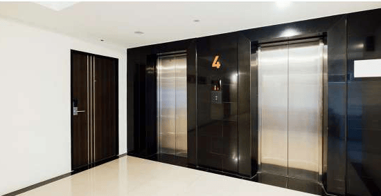 High-speed elevators at Avira Sai Shreeji, Andheri West